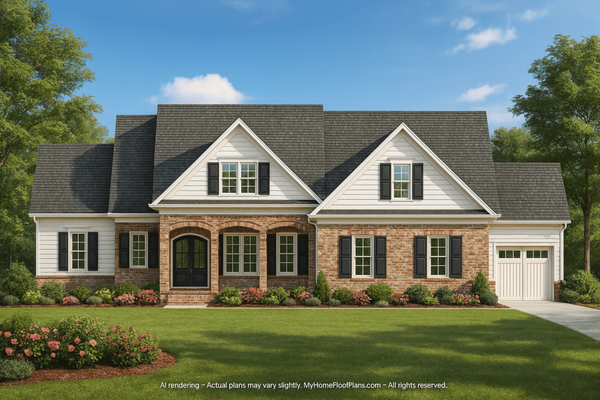 Architectural Home Designs 2-Story 5-Bed CAD Floor Plan