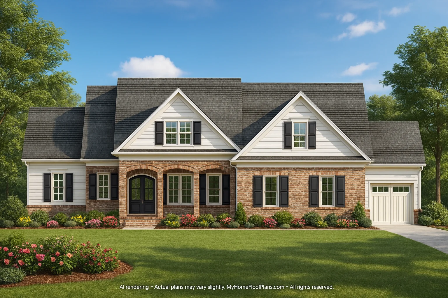 Architectural Home Designs 2-Story 5-Bed CAD Floor Plan
