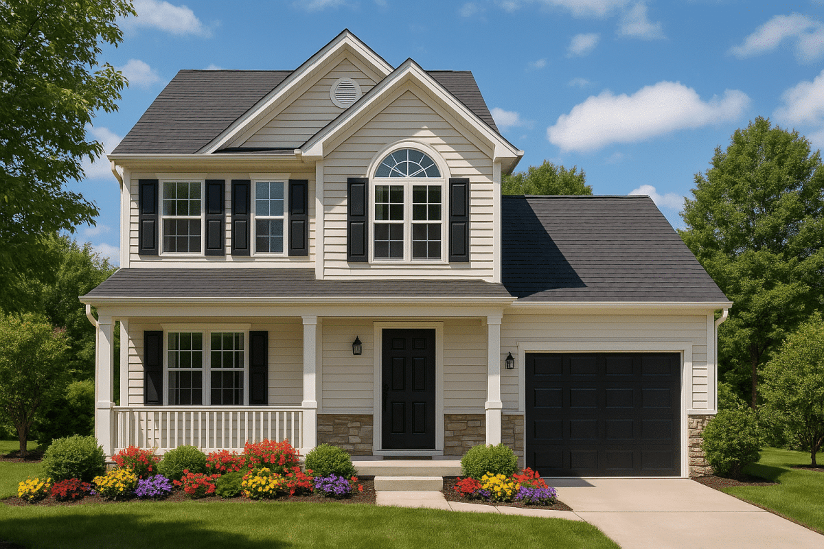 Modern Home Floor Plan with 2-Story CAD Blueprint Designs