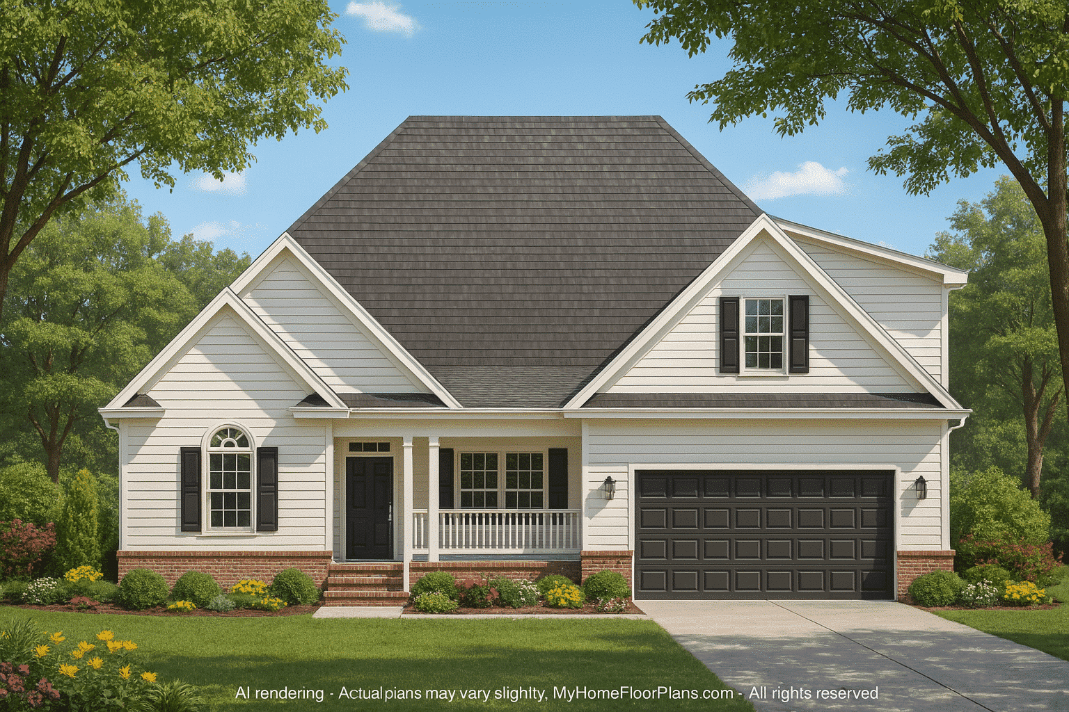 9-1806 HOUSE PLAN - 2 Story 3 Bed 3 Bath Traditional Craftsman House Plan 2 2-Story 3-Bed Traditional Craftsman House Plan with Screened Porch