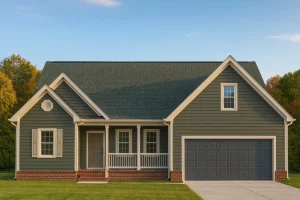 Charming Home Plan Blueprint Design with 1.5 Floors & Garage