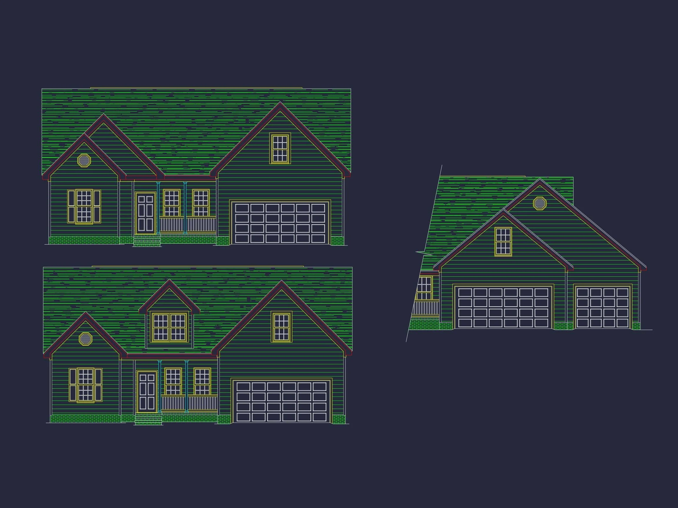 Charming Home Plan Blueprint Design with 1.5 Floors & Garage