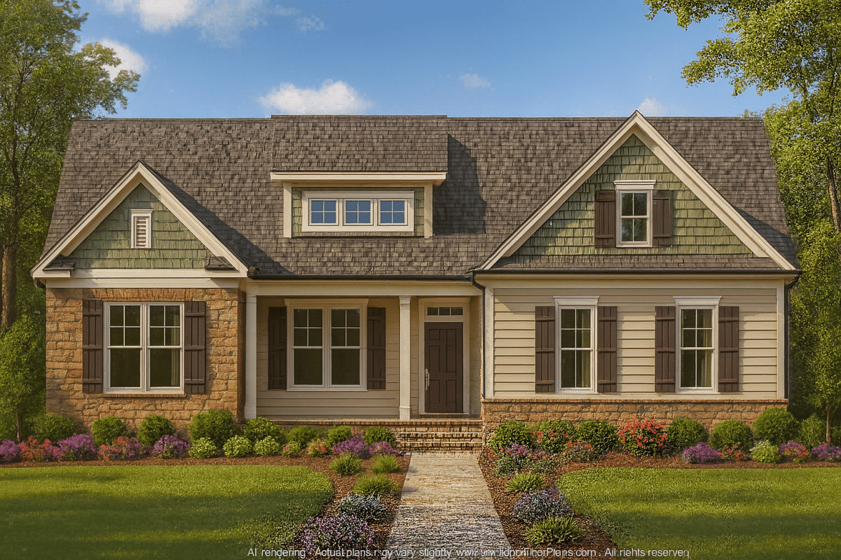 Charming Craftsman House Plan with Open Layout & 1,911 Heated Sq. Ft.