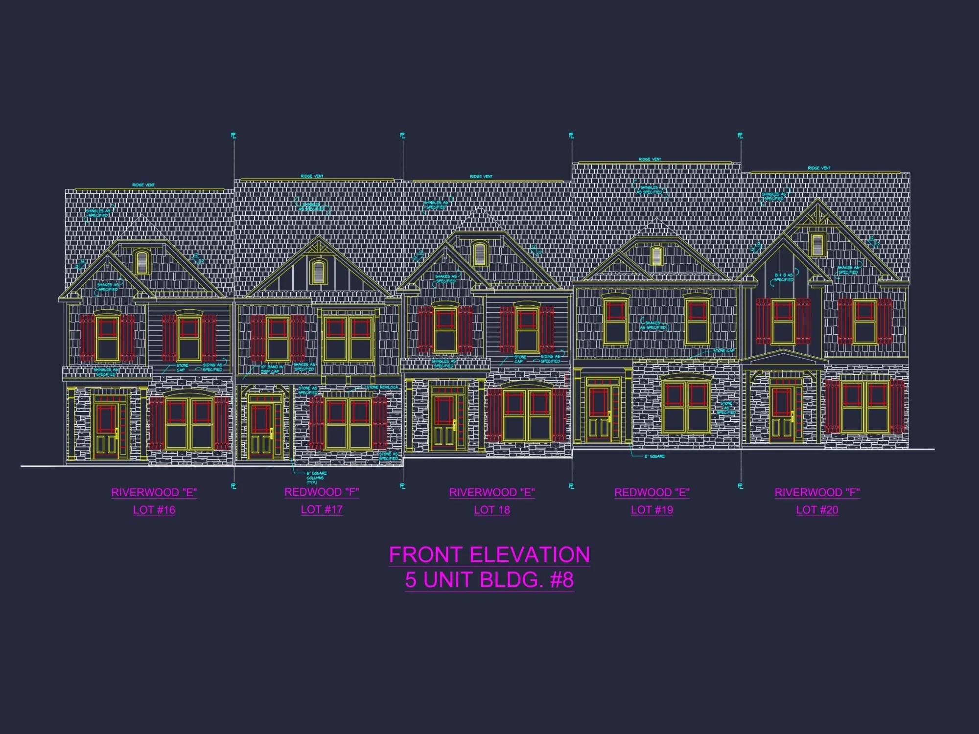 Stylish 2-Story Townhome Plan with Craftsman Design