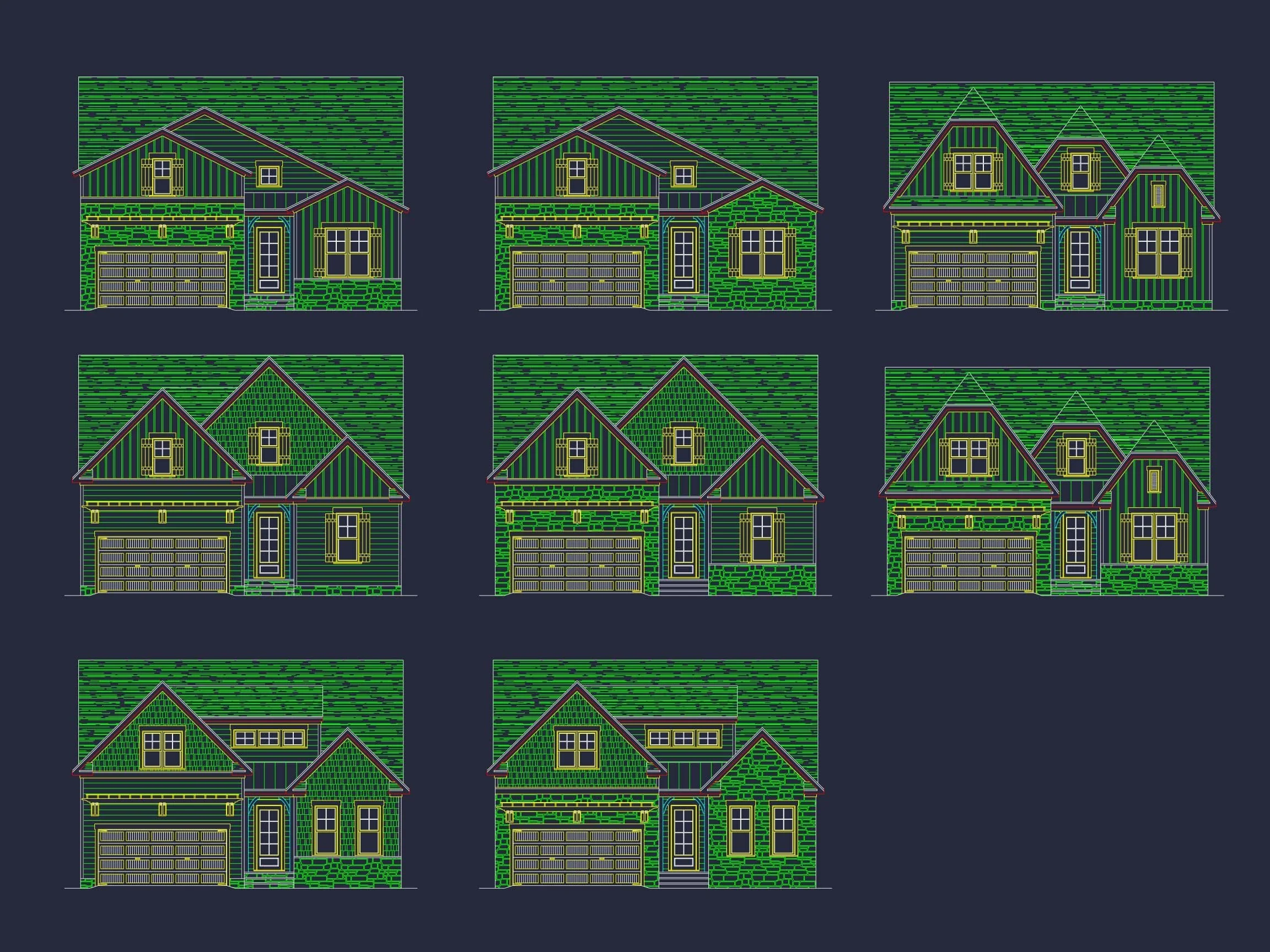 14-1232 HOUSE PLAN - Stylish Craftsman House Plan with Two-Story Floor Designs 2 Stylish-Craftsman-Home-Plan-with-Two-Story-Floor-Designs