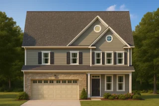 Traditional 2-Story House Plan with Open Floor Plan & Fireplace (2,912 Sq Ft)