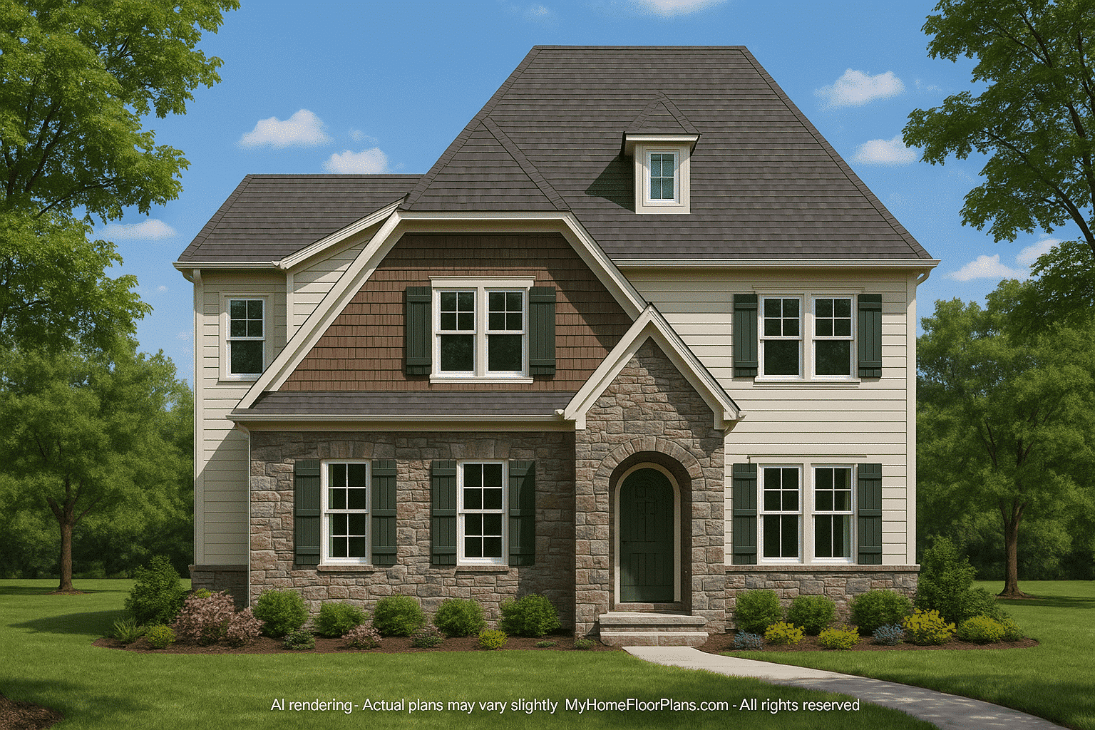 13-1254 HOUSE PLAN - Customizable House Floor Plan with CAD Blueprints and Designs 2 Customizable Home Floor Plan with CAD Blueprints and Designs