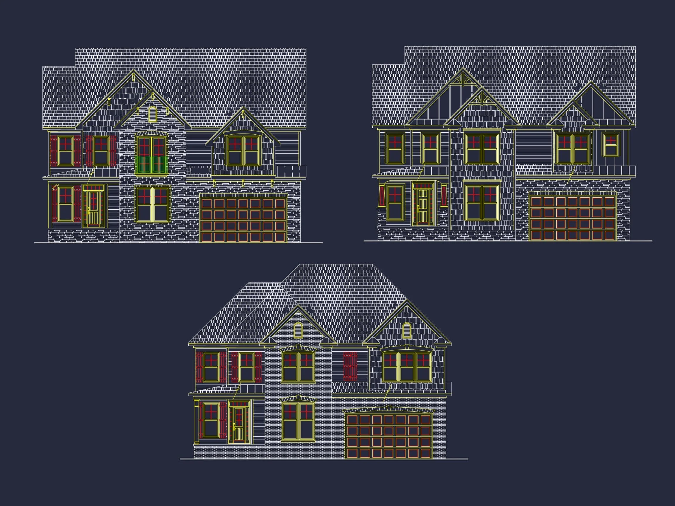 11-1417 HOUSE PLAN - Craftsman House Plan: Floor Plan, CAD, & Architectural Designs 2 Craftsman-Home-Plan-Floor-PlanCAD-Architectural-Designs