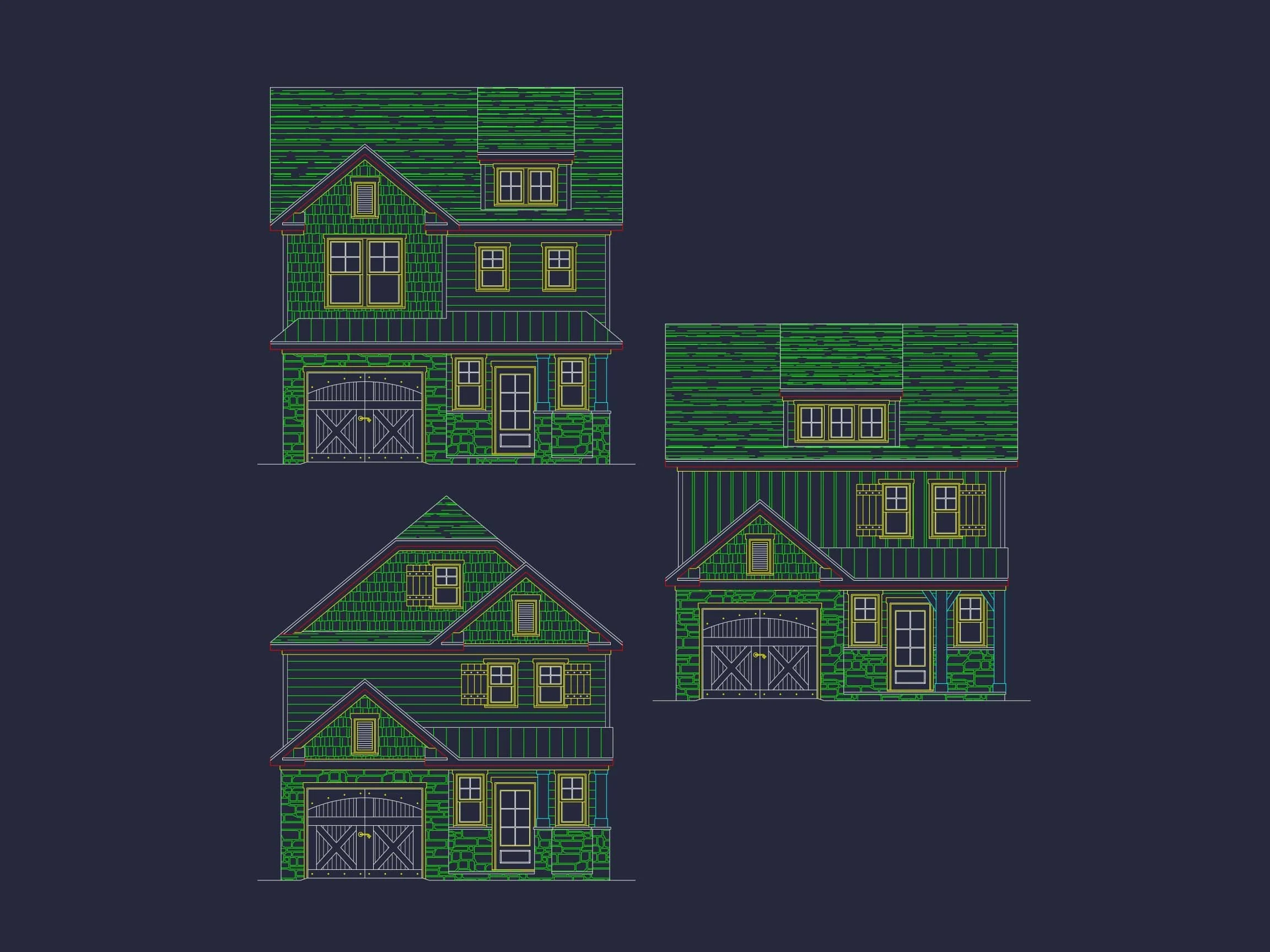 12-2141 HOUSE PLAN - Charming 2-Story Craftsman House Plan | Floor Plan & CAD Designs 2 12-2141 HOME PLAN