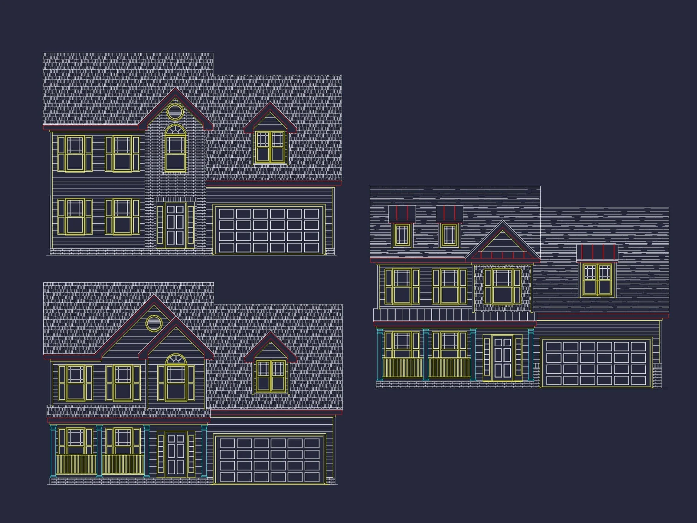 8-1470 HOUSE PLAN - Craftsman House Plan with 5 Beds, 3.5 Baths & CAD Designs 2 Craftsman Home Plan with 5 Beds, 3.5 Baths & CAD Designs