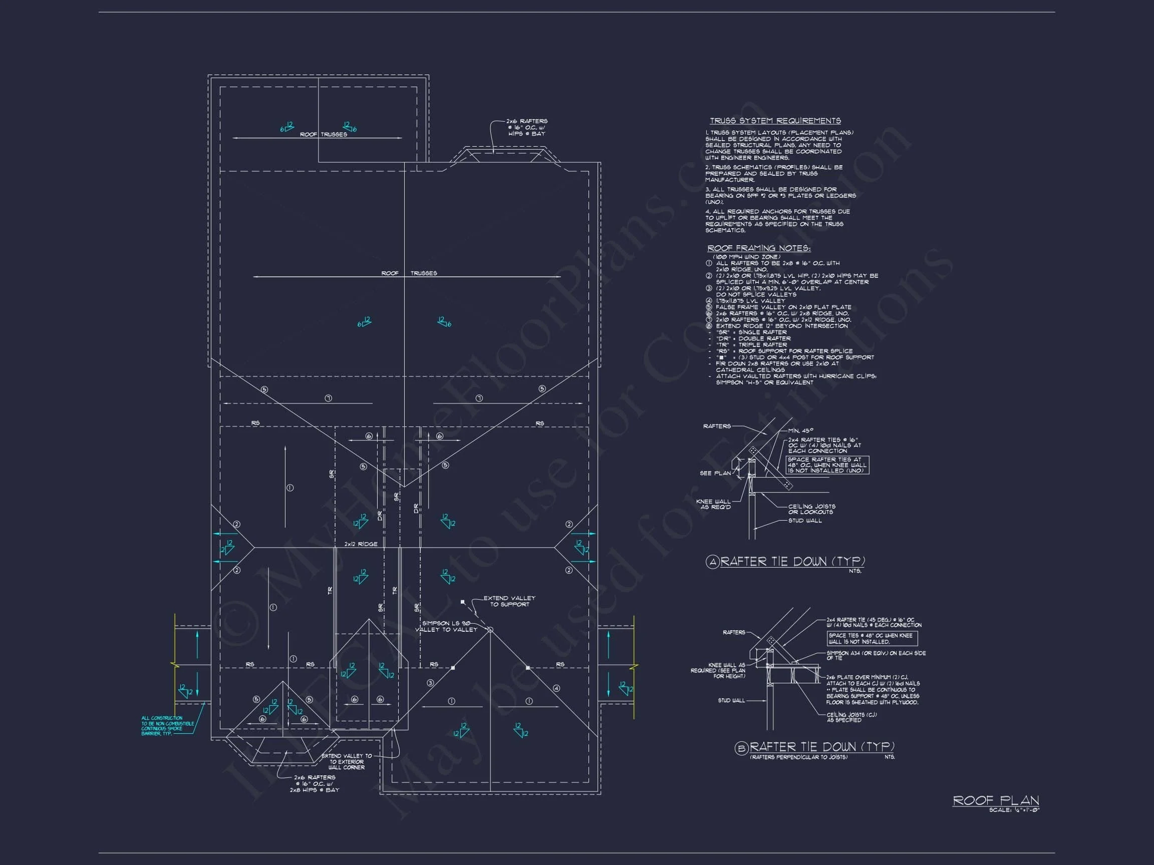 9-1865 HOUSE PLAN - Craftsman House Plan with 2 Floors, CAD Designs & Blueprint 39 9-1865 HOME PLAN