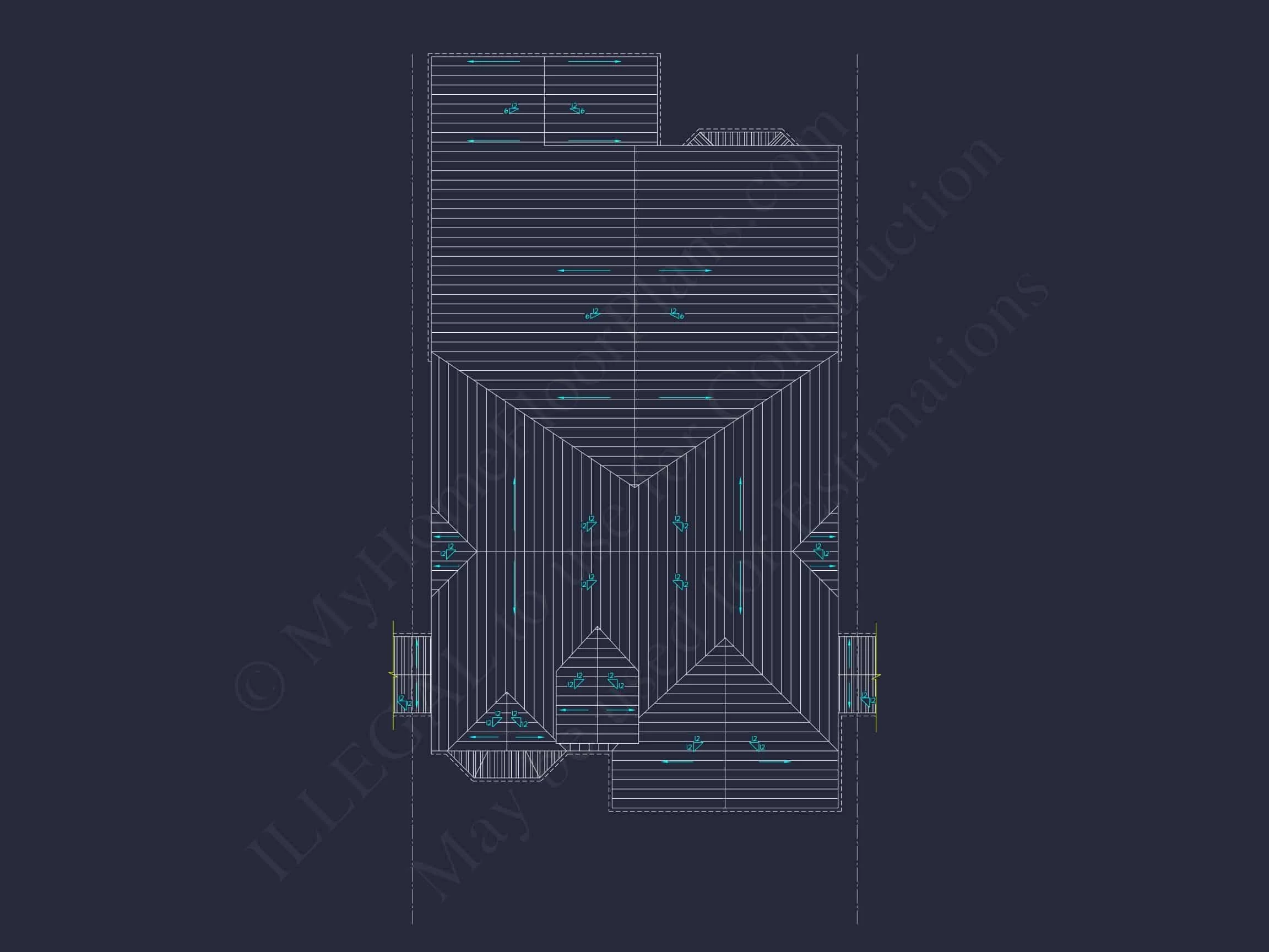 9-1865 HOUSE PLAN - Craftsman House Plan with 2 Floors, CAD Designs & Blueprint 33 9-1865 HOME PLAN