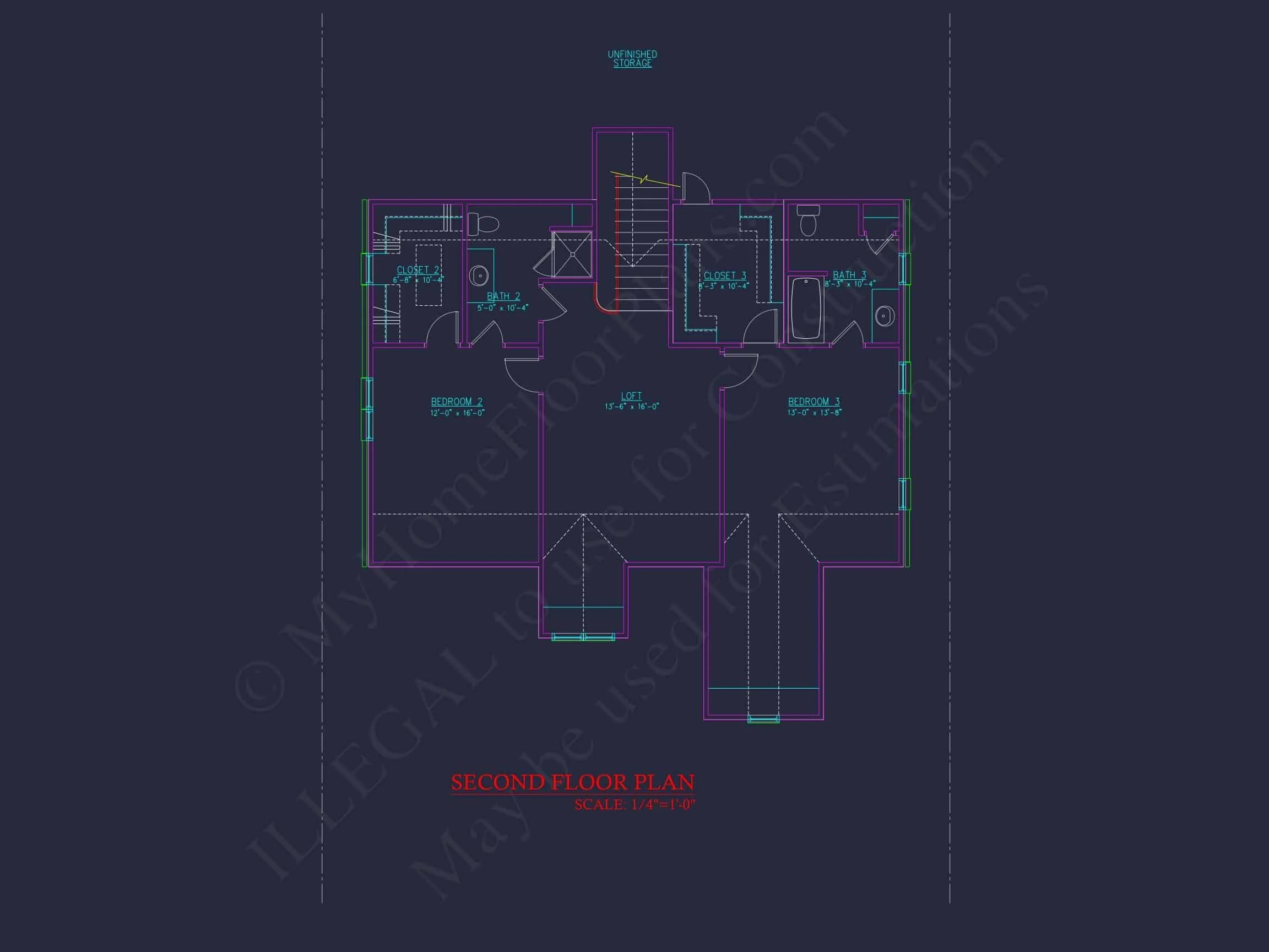 9-1865 HOUSE PLAN - Craftsman House Plan with 2 Floors, CAD Designs & Blueprint 32 9-1865 HOME PLAN