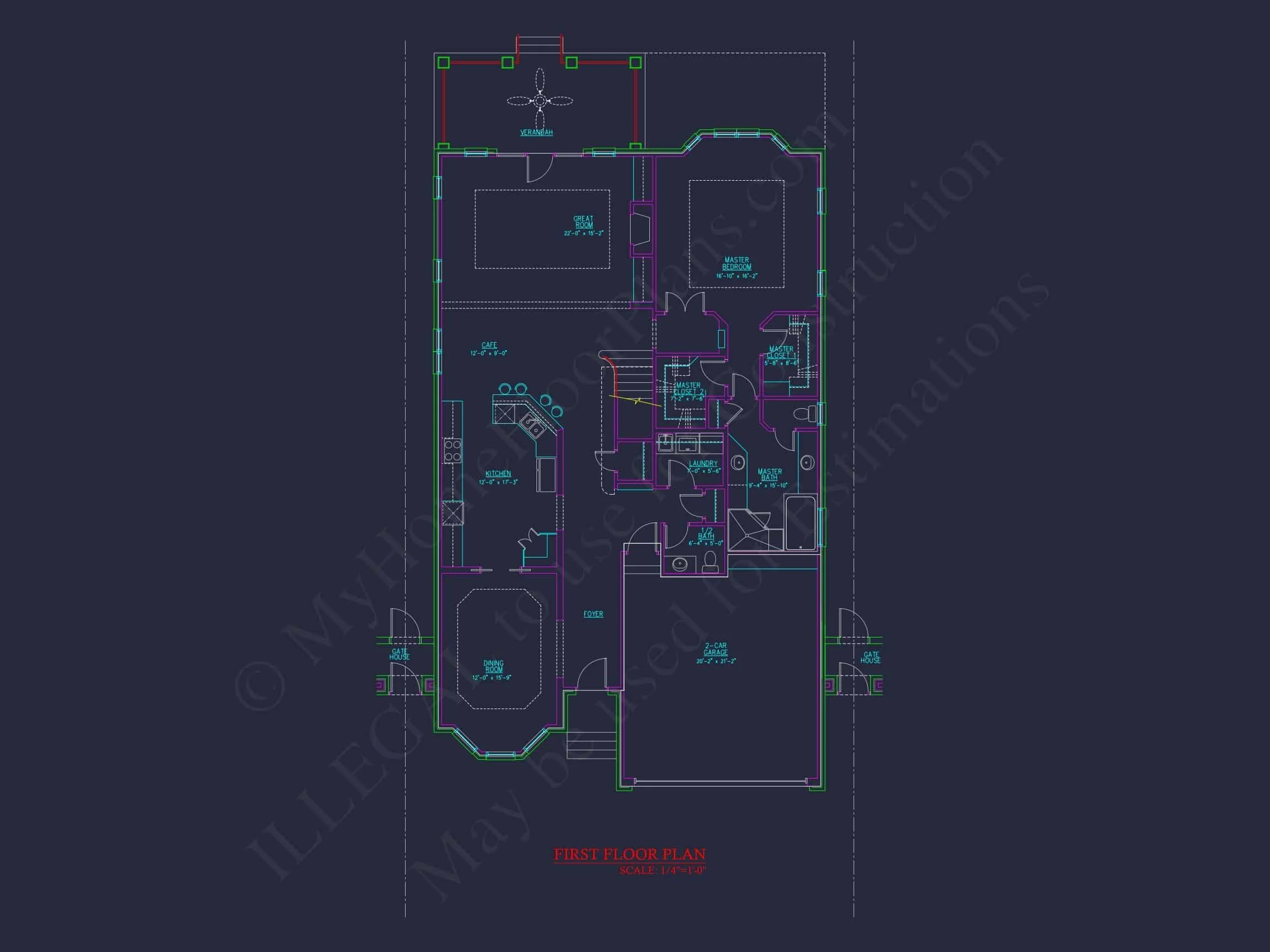 9-1865 HOUSE PLAN - Craftsman House Plan with 2 Floors, CAD Designs & Blueprint 31 9-1865 HOME PLAN