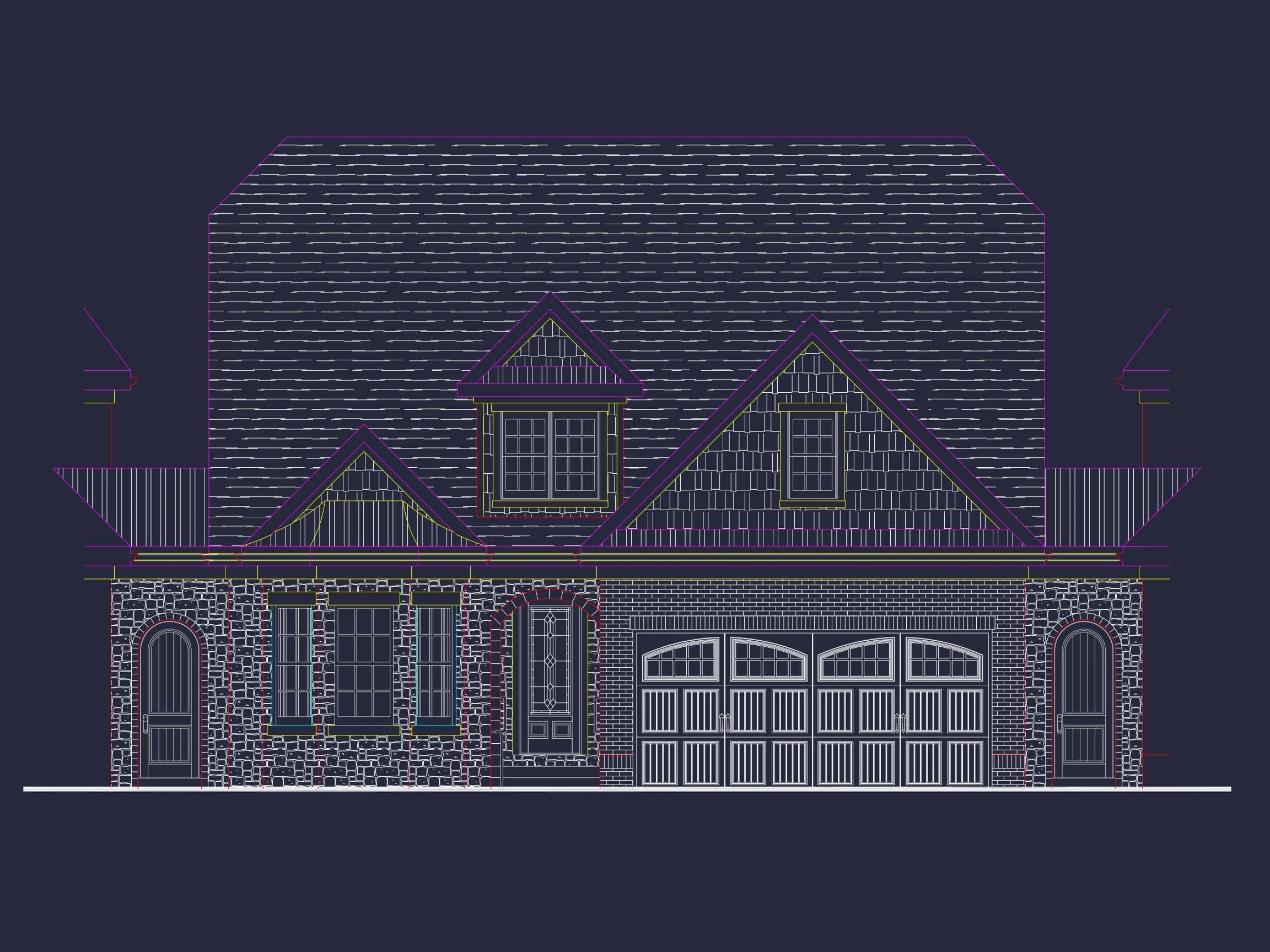 9-1865 HOUSE PLAN - Craftsman House Plan with 2 Floors, CAD Designs & Blueprint 26 9-1865 HOME PLAN