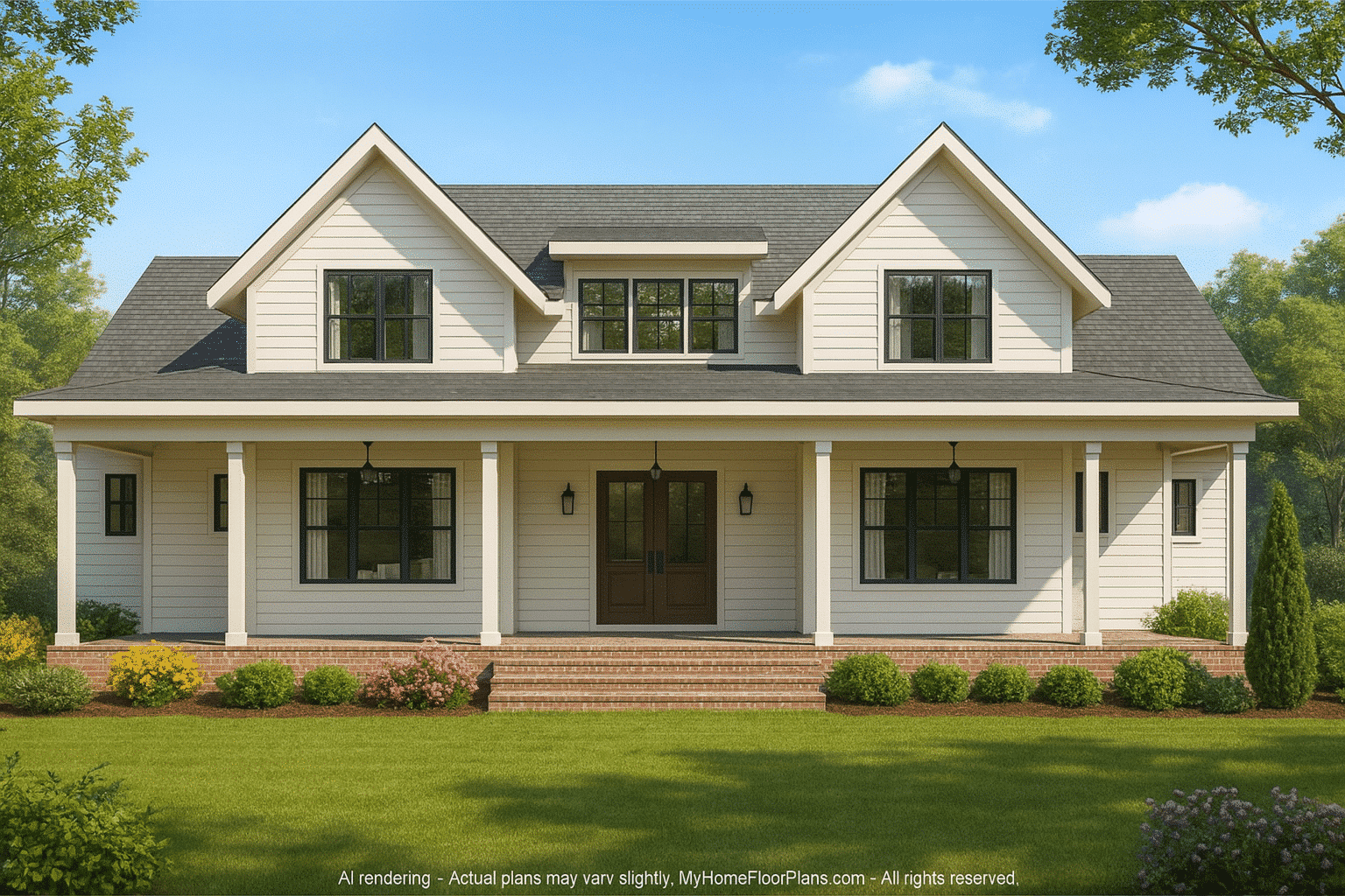 20-1573 HOUSE PLAN - Traditional Craftsman House Floor Plan with CAD Designs 2 Traditional Craftsman Home Floor Plan with Spacious Layout & CAD Designs