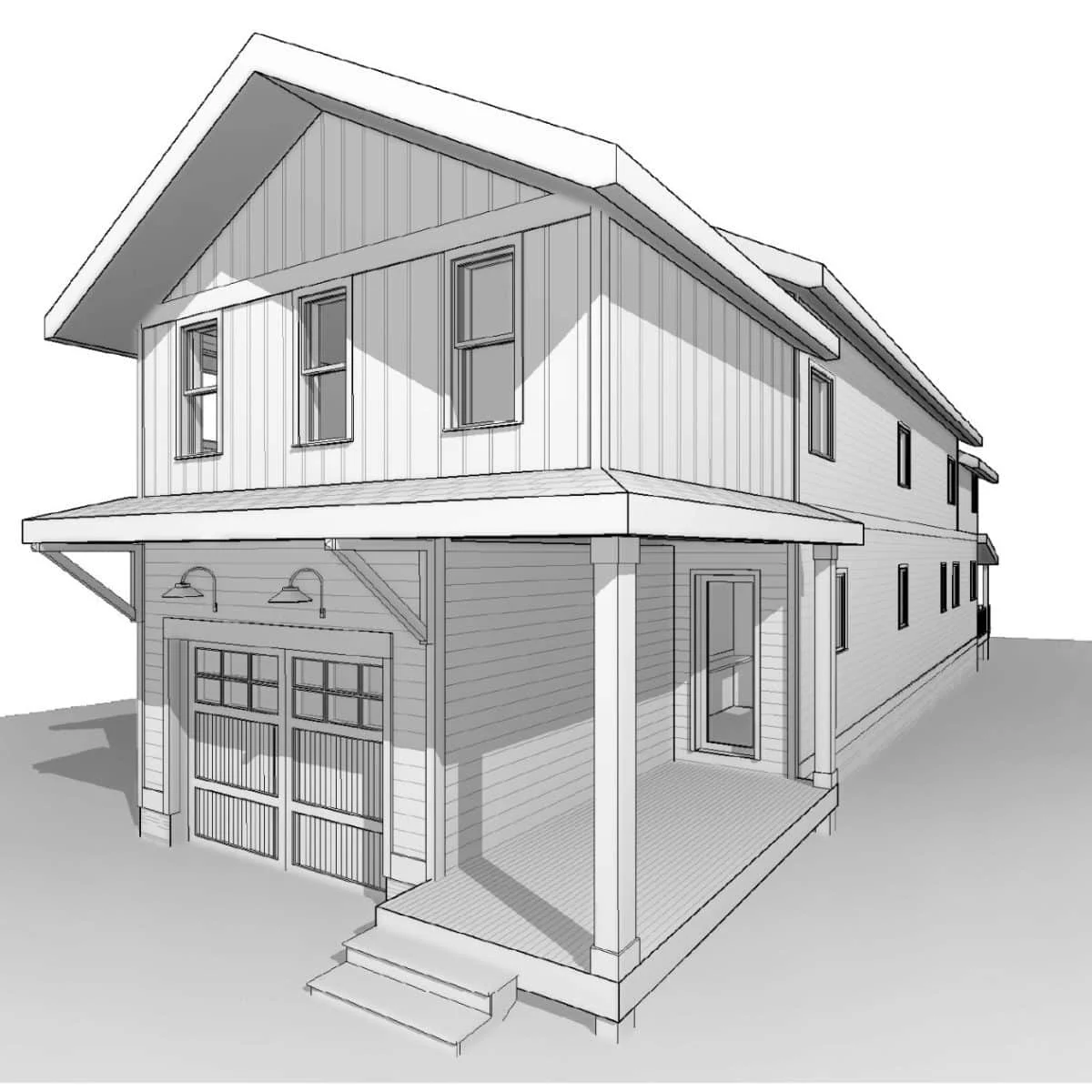 19-2130 HOUSE PLAN - Elegant House Plan with Spacious Layout & Modern CAD Designs 2 Elegant 2-Story House Plan with Spacious Layout & Modern CAD Designs