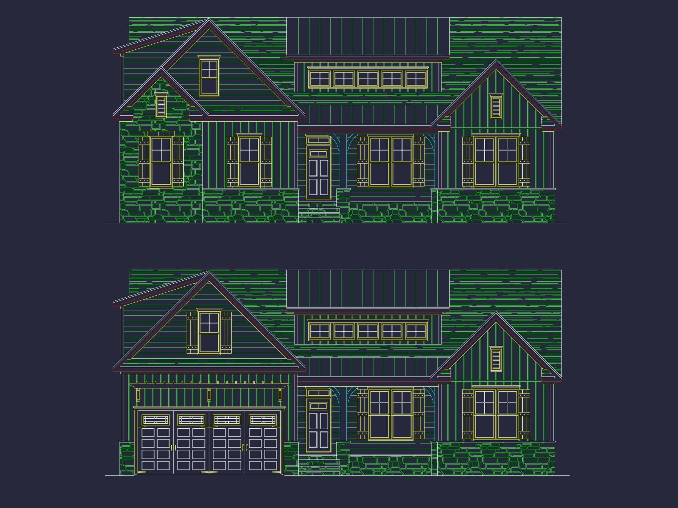 15-1637 HOUSE PLAN - Versatile House Floor Plan | Modern Craftsman Designs with CAD Blueprints 2 Versatile 1-Story House Plan with Modern Craftsman Style and CAD Blueprints