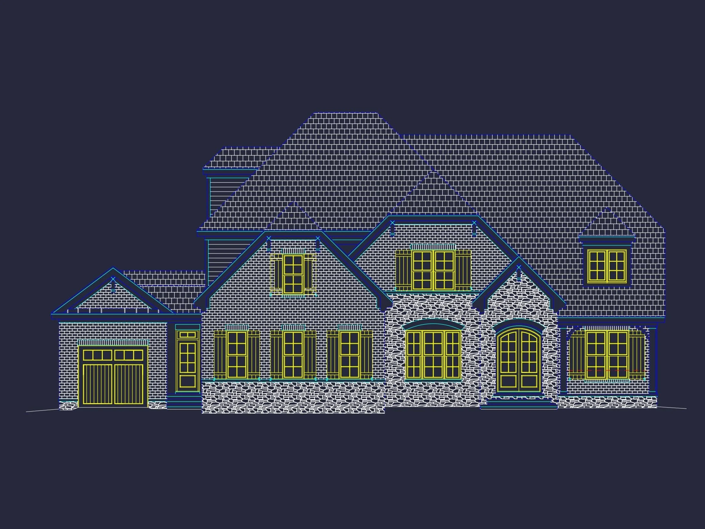 13-1100 HOUSE PLAN - Elegant House Designs | 3.5-Story Colonial Farmhouse Blueprint 2 Elegant 3.5-Story Colonial Farmhouse Plan with Balcony & Vaulted Ceilings