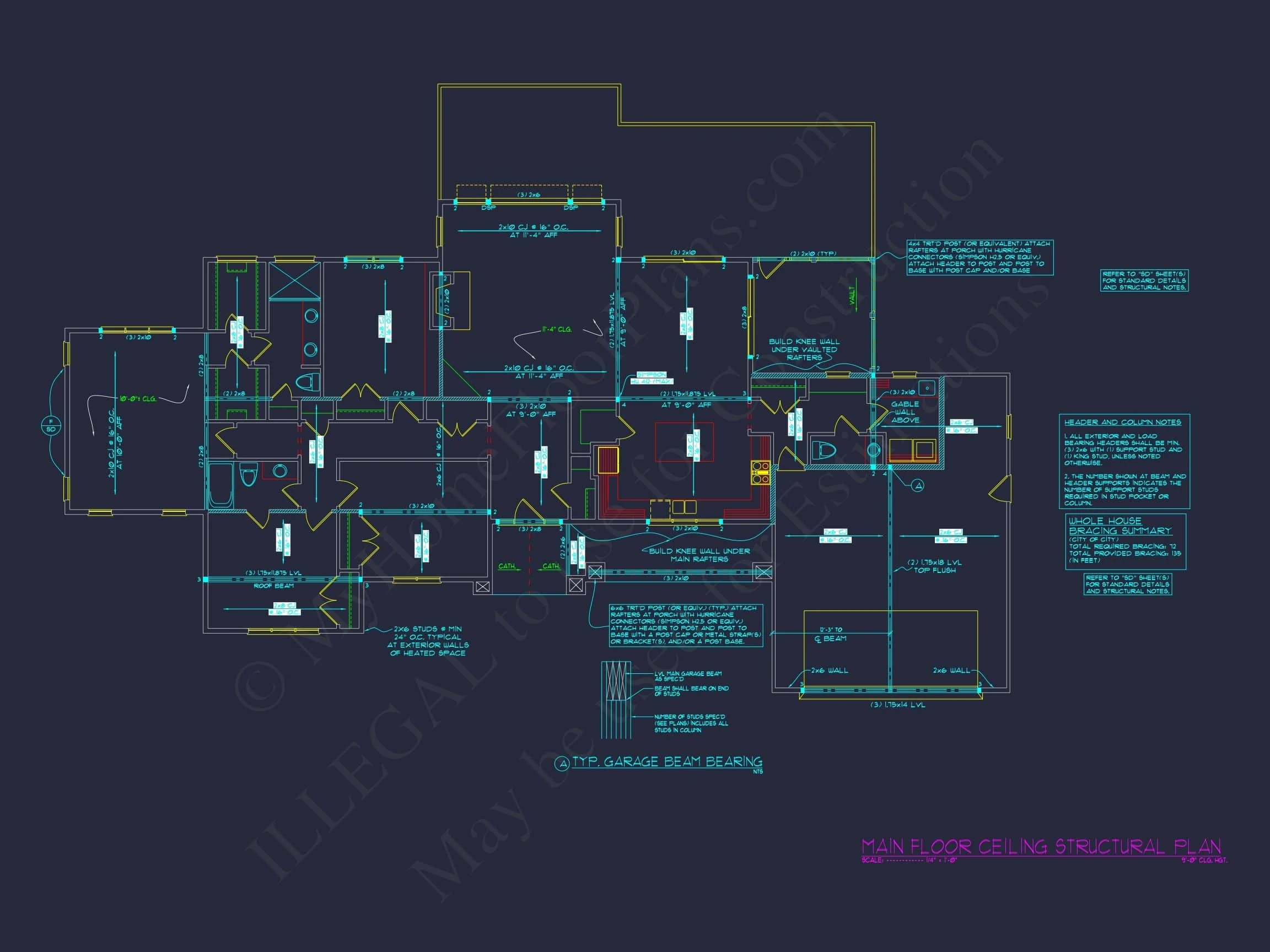 14-1921 HOUSE PLAN - Craftsman Ranch Home Plan - 3-Bed, 3-Bath, 2449 SF 7 Custom Ranch-Style House Plan with Open Layout and Vaulted Ceilings