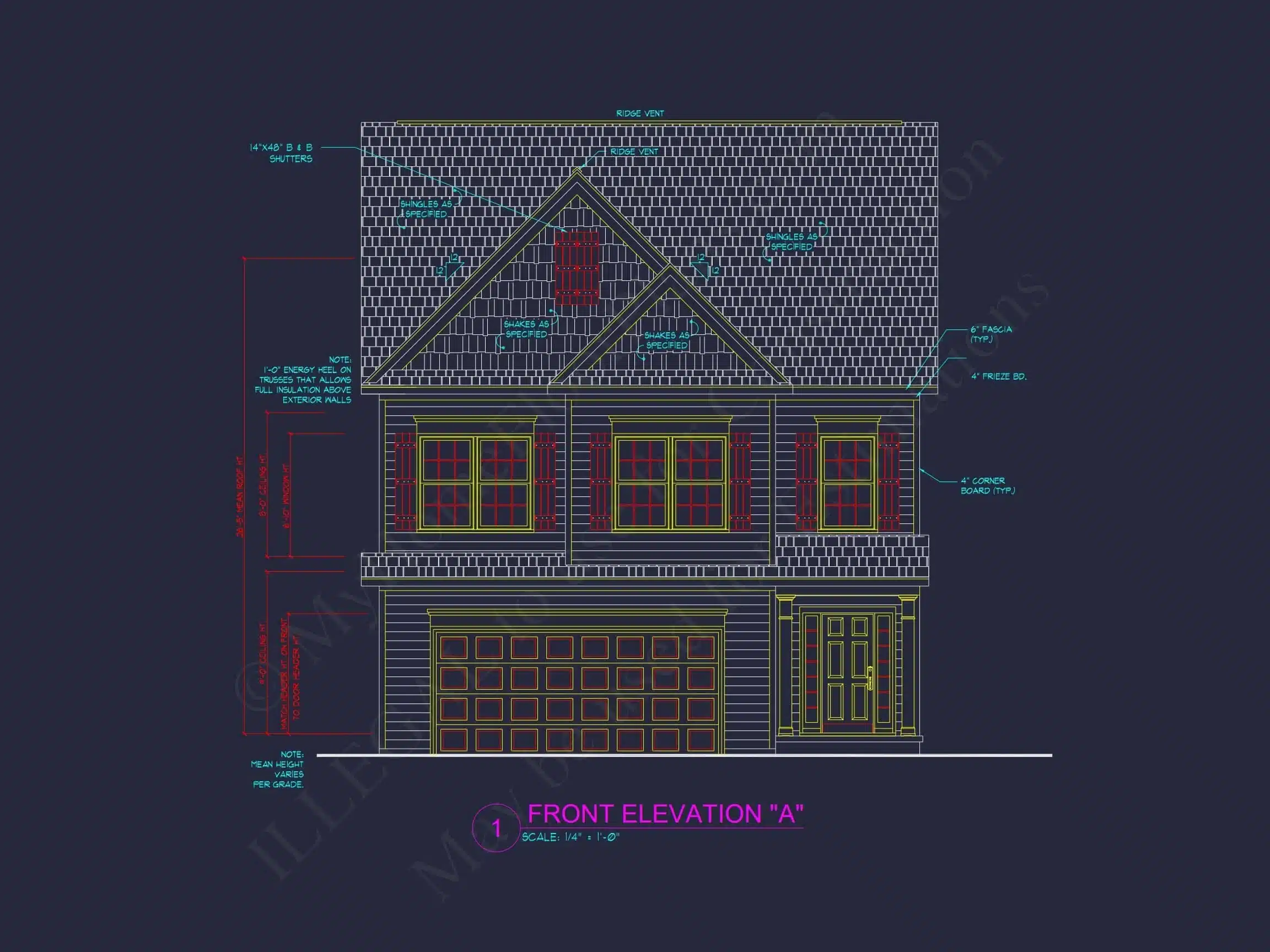 12-2761 HOUSE PLAN - Modern Traditional House Plan with CAD-Ready Blueprints 3 Modern Traditional Home Plan with CAD-Ready Blueprints