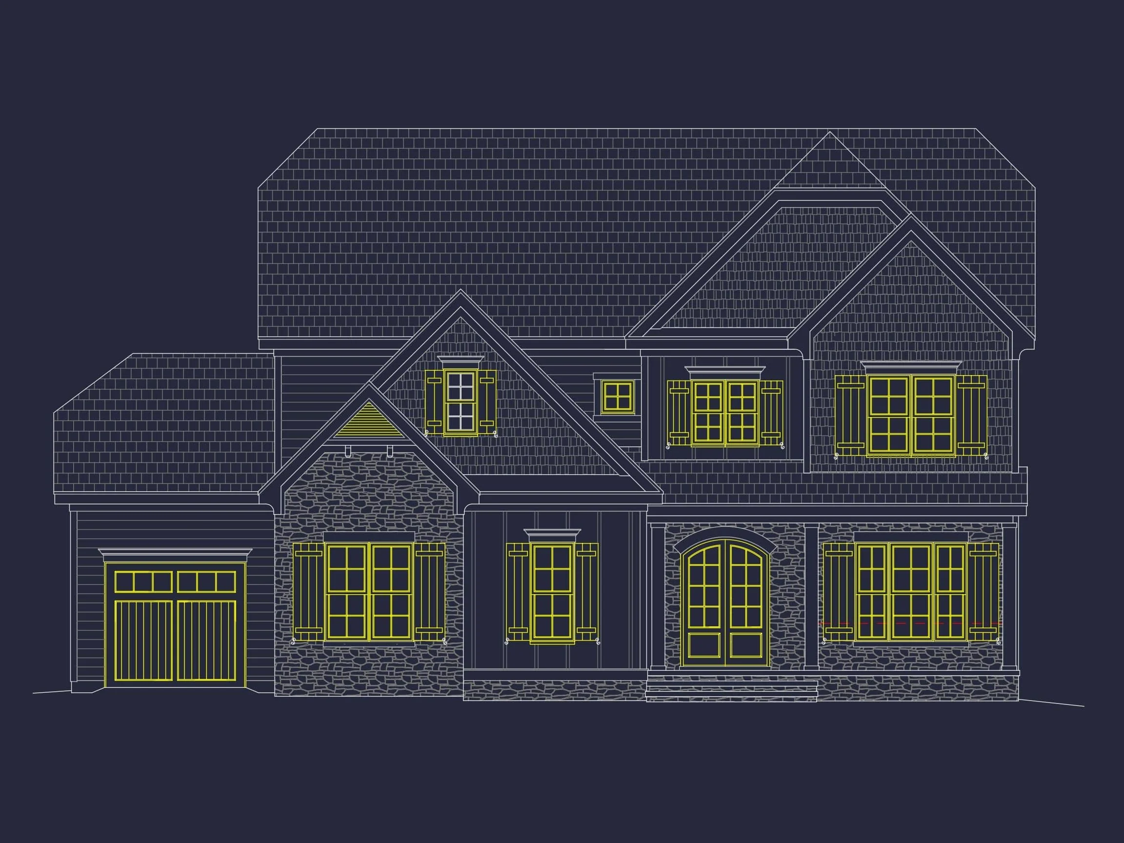 13-1849 HOUSE PLAN - Modern Craftsman House Plan with Spacious 3-Story Design 2 Modern Craftsman House Plan with Spacious 3-Story Design