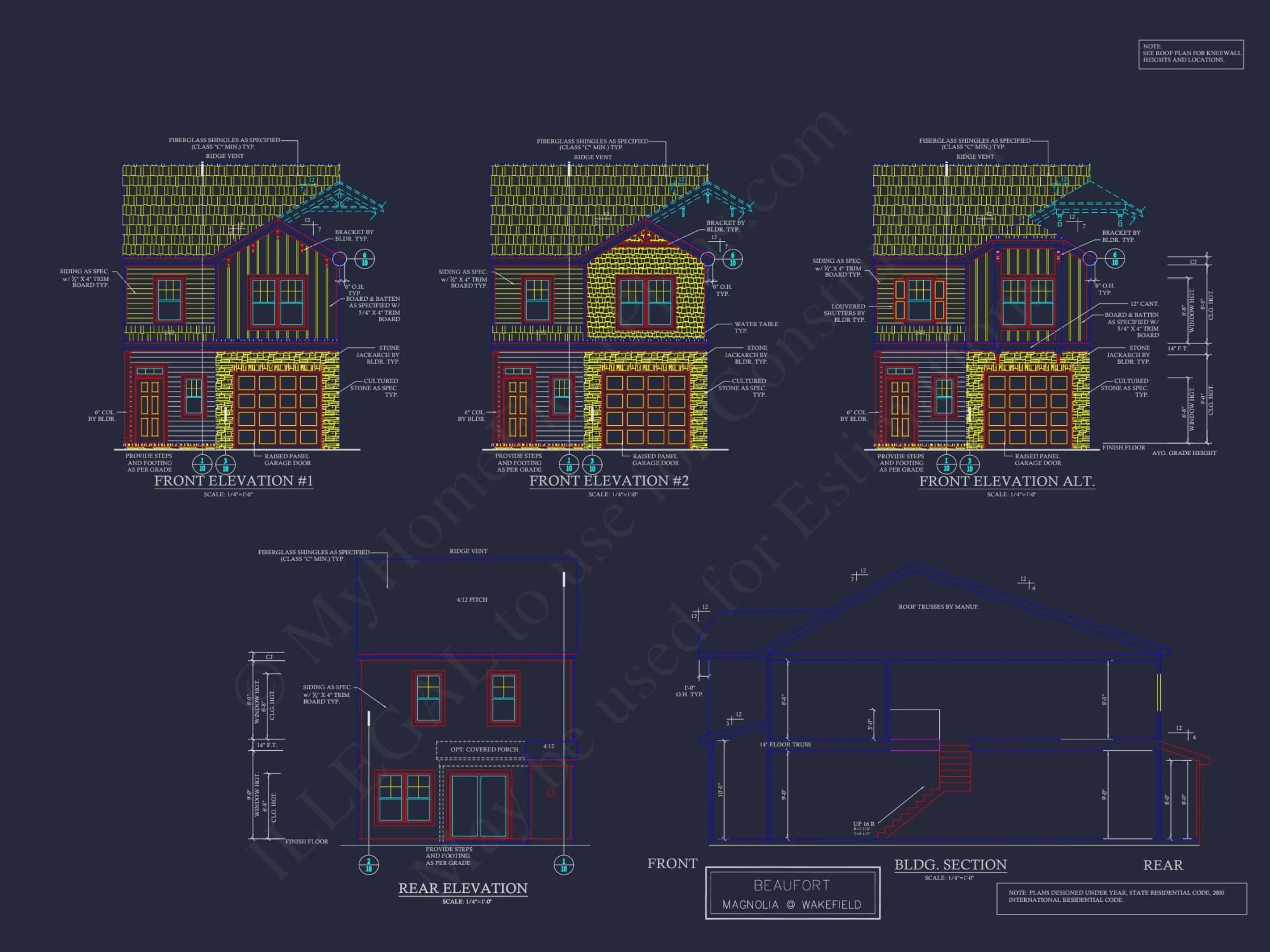Modern 2-Story Townhome Plan with Craftsman Details