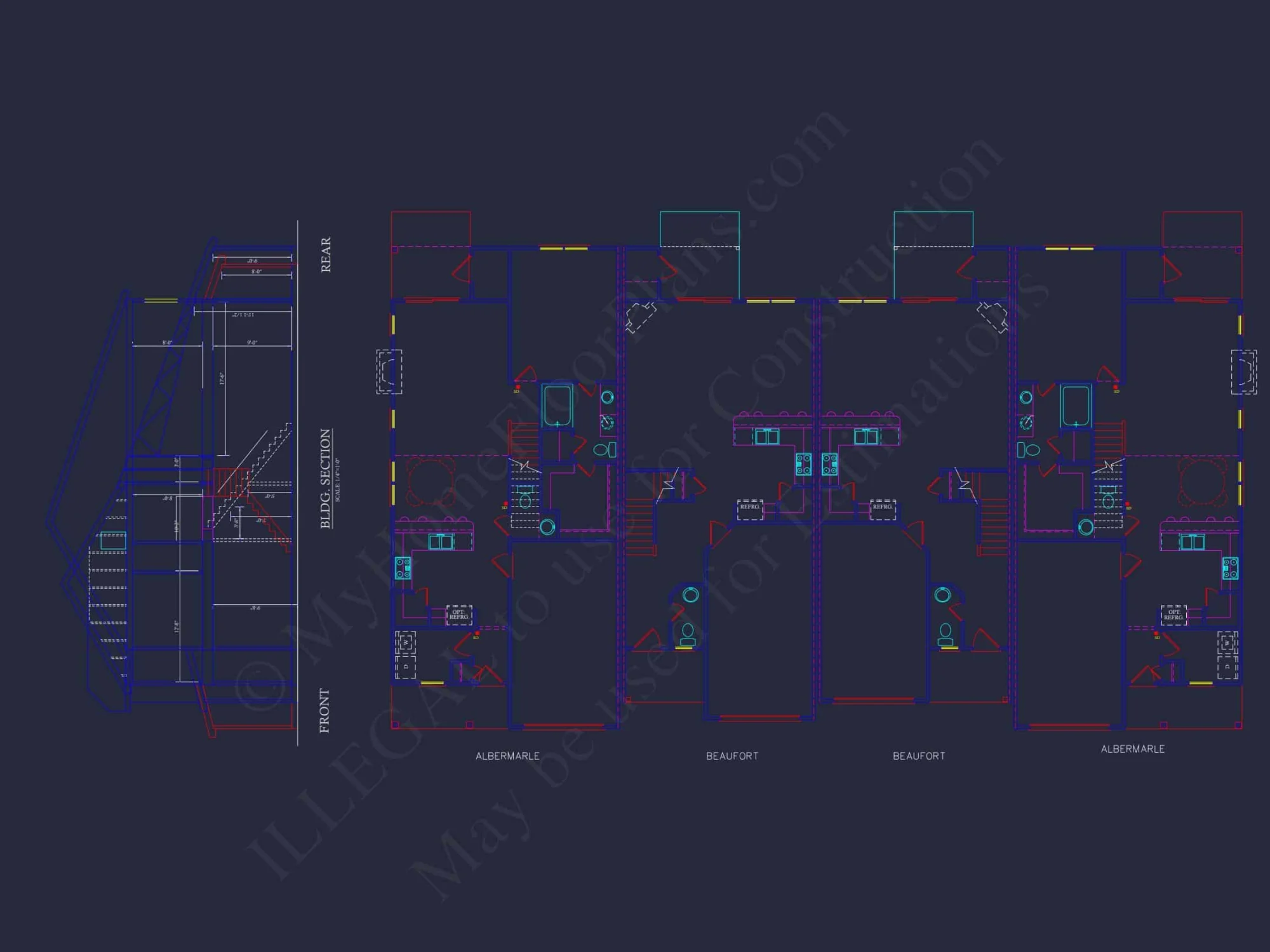 Modern 2-Story Townhome Plan with Craftsman Details