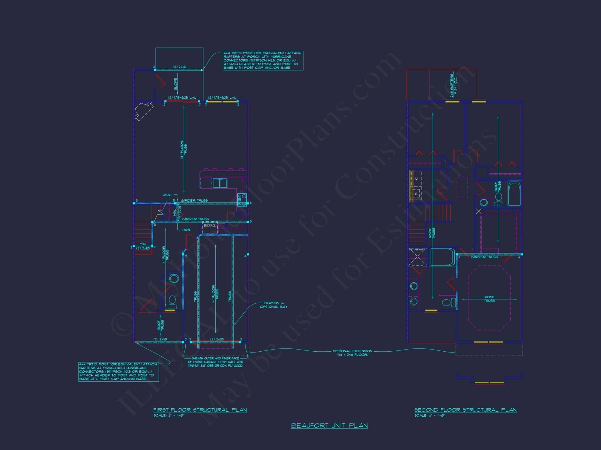 Modern 2-Story Townhome Plan with Craftsman Details