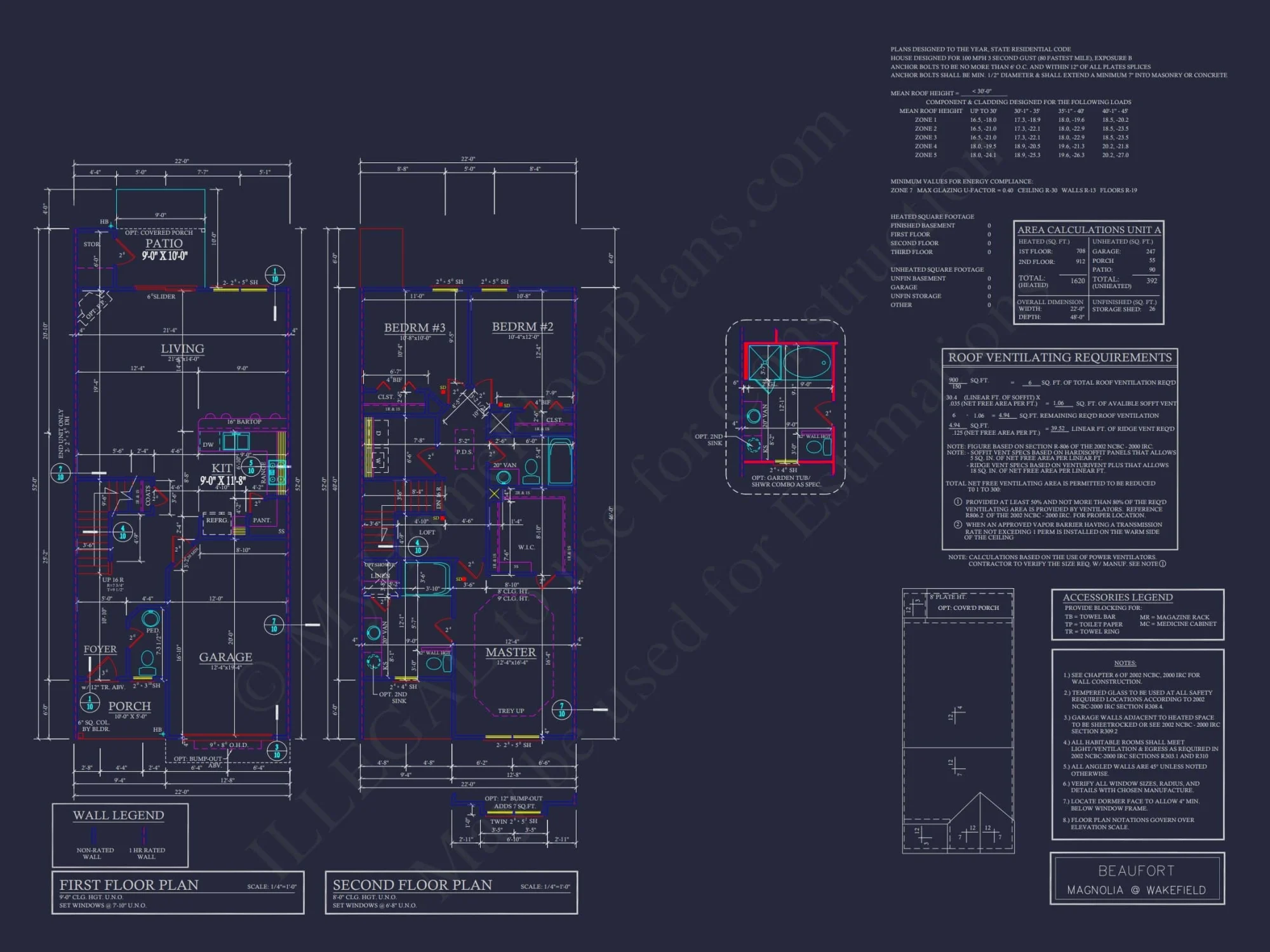 Modern 2-Story Townhome Plan with Craftsman Details