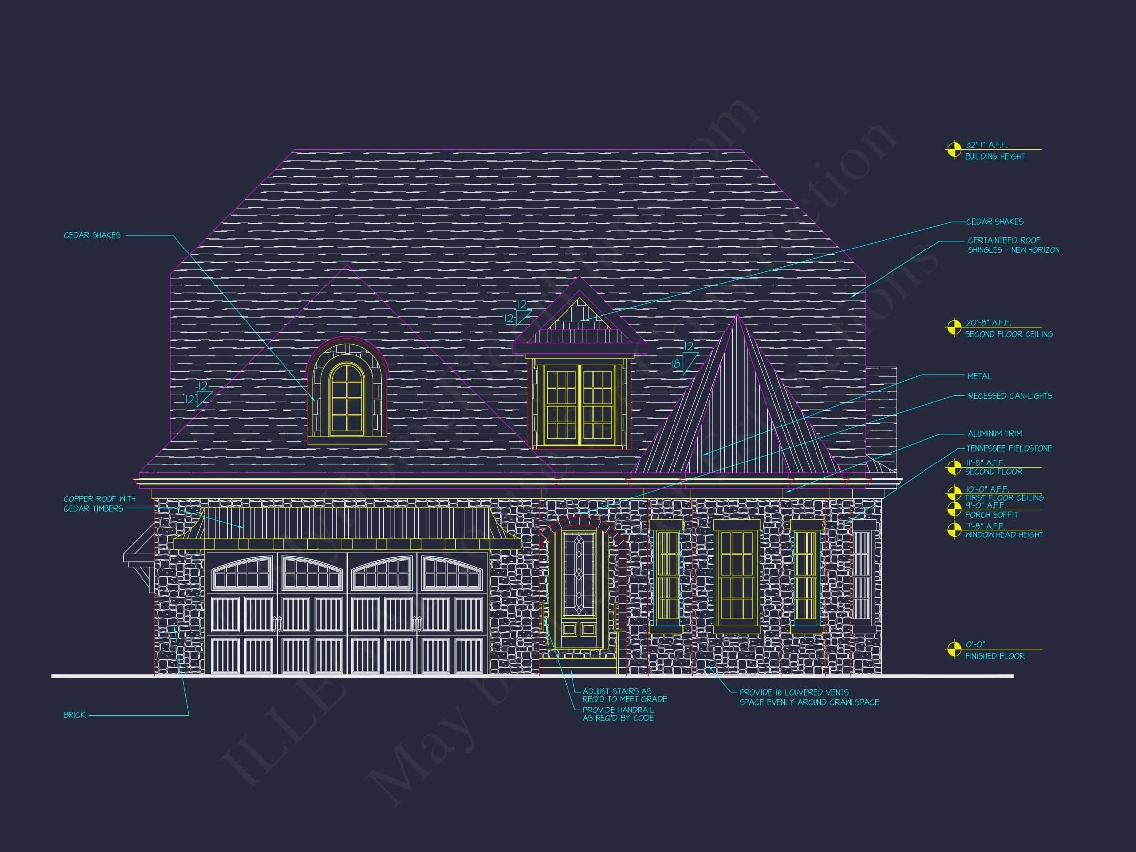 18-19 HOUSE PLAN - Elegant House Plan with 4 Bedrooms, CAD Floor Designs & More 2 Elegant 2-Story House Plan with French Country Style & 4 Bedrooms