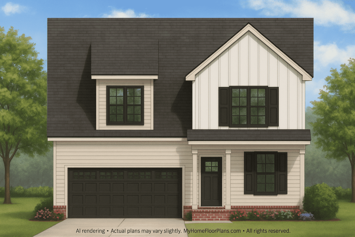 IMPORTANT Make the house as realistic as possible, landscape orientation, and display entire house. Do not off right or left side of house!