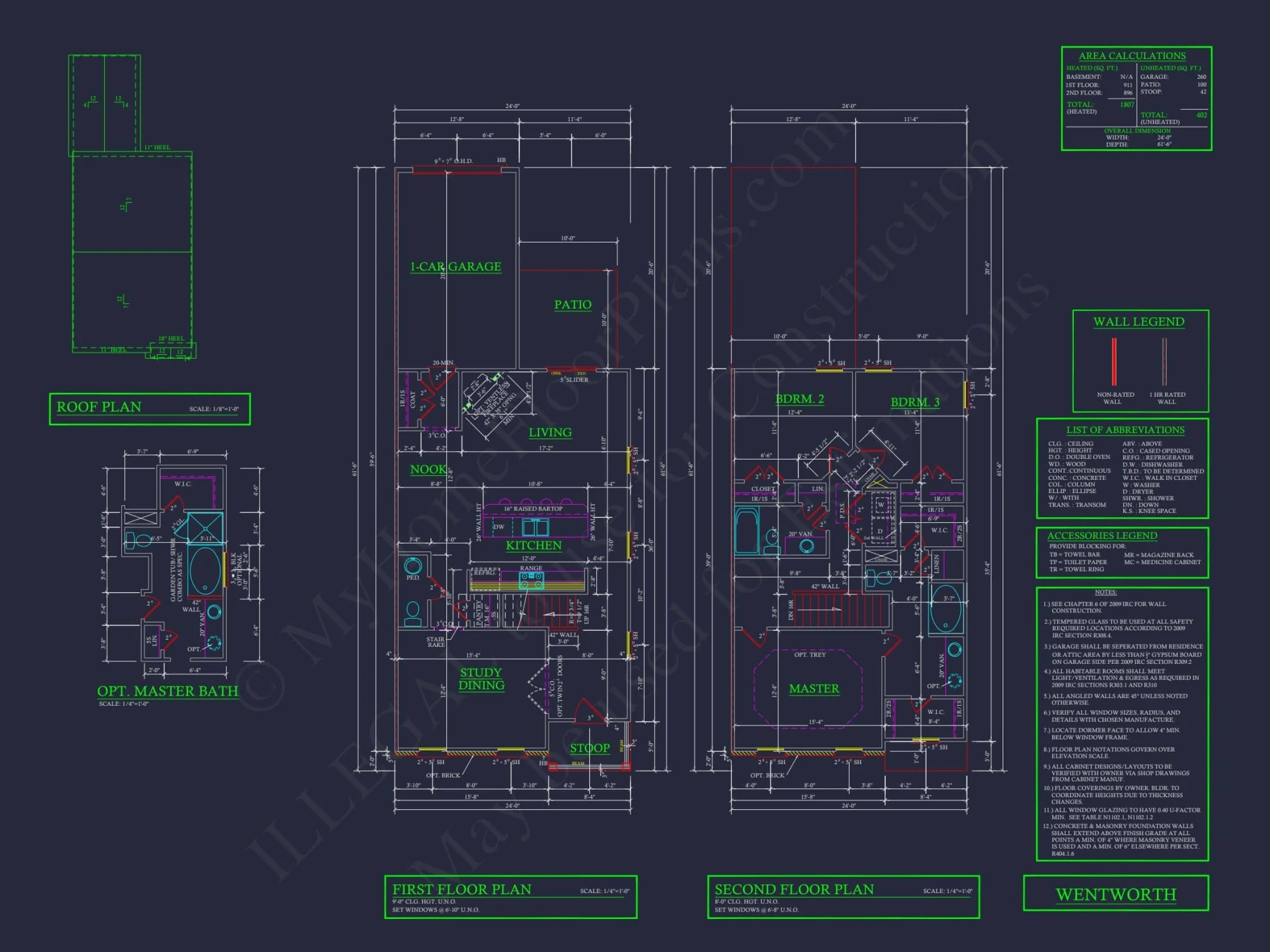 11-1083-2 7-UNIT TOWNHOME PLAN