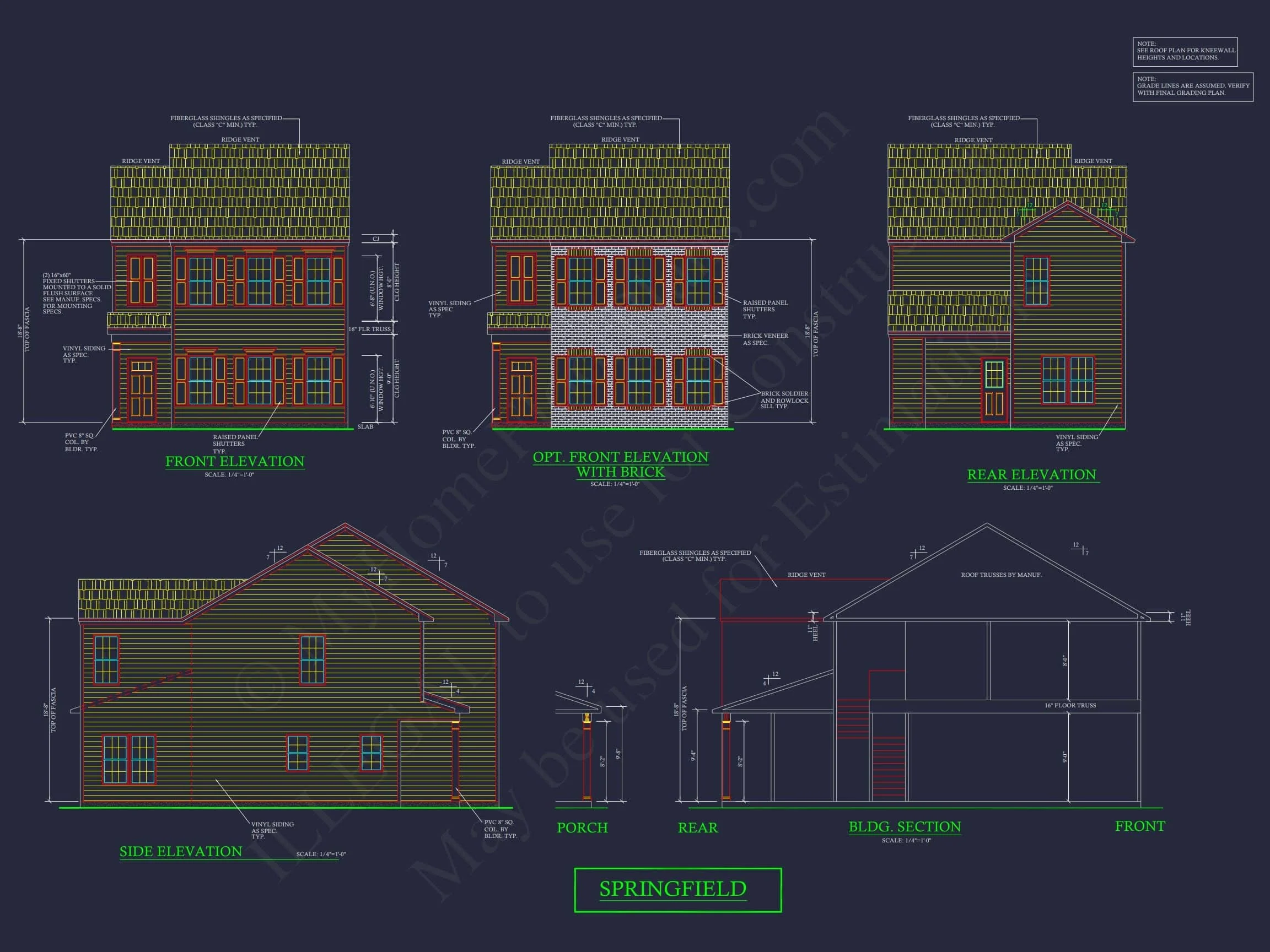 11-1083-2 7-UNIT TOWNHOUSE PLAN - Colonial Townhouse Plan with Spacious Layout and CAD Designs 26 Colonial Townhome Plan with Spacious Layout and CAD Designs