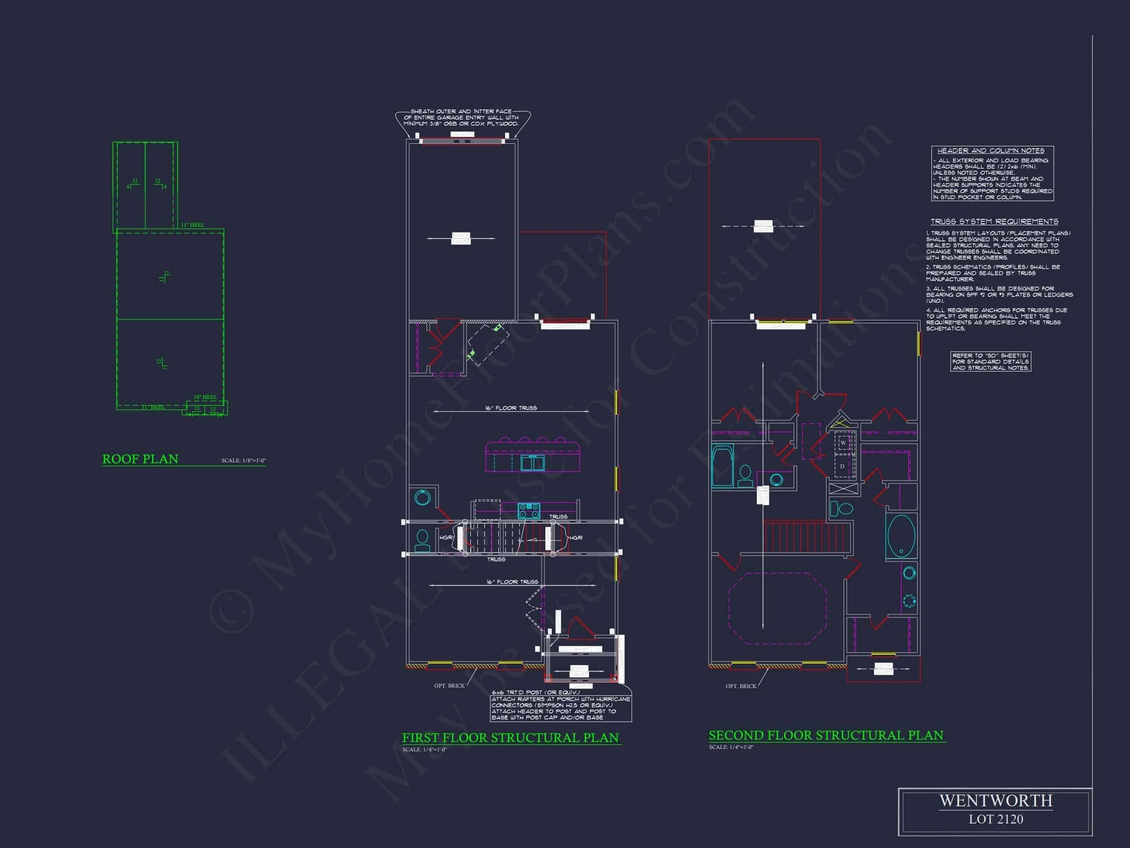 11-1083-2 7-UNIT TOWNHOUSE PLAN - Colonial Townhouse Plan with Spacious Layout and CAD Designs 27 Colonial Townhome Plan with Spacious Layout and CAD Designs