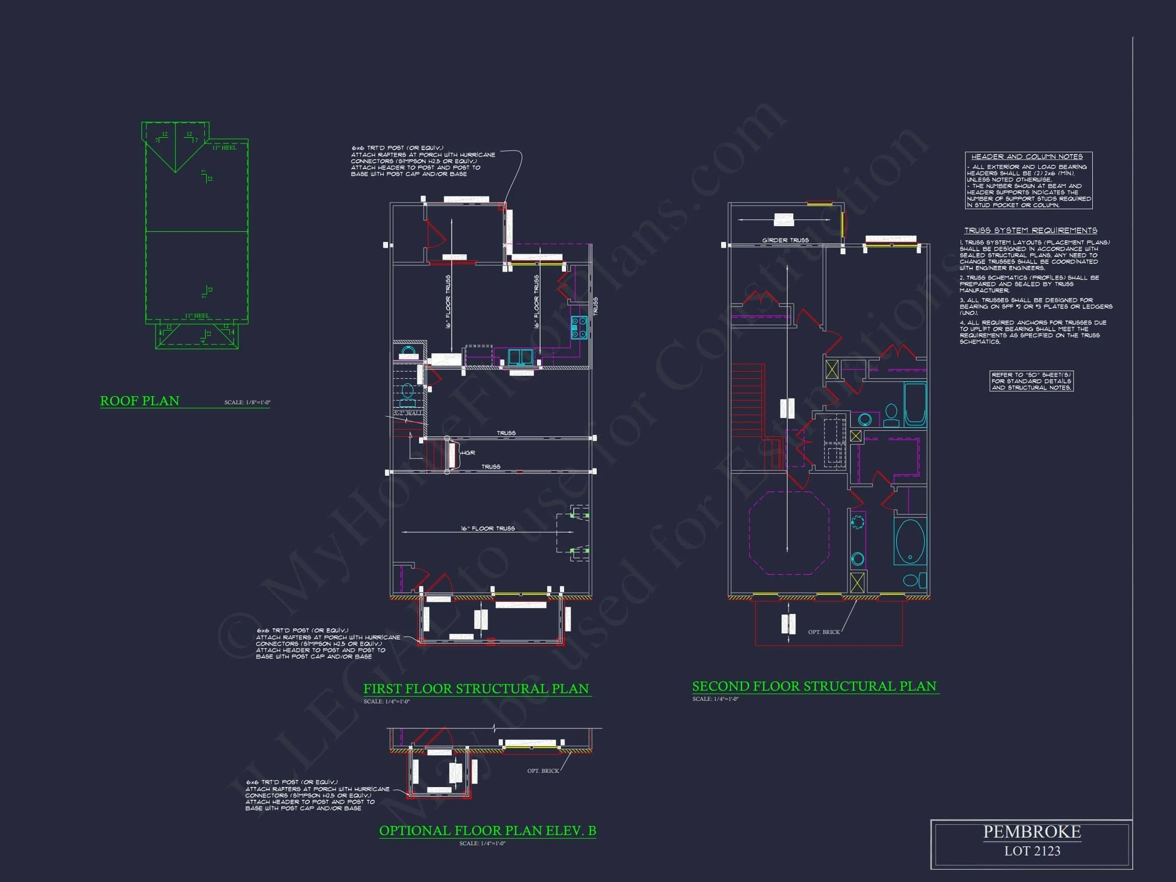 11-1083-2 7-UNIT TOWNHOUSE PLAN - Colonial Townhouse Plan with Spacious Layout and CAD Designs 28 Colonial Townhome Plan with Spacious Layout and CAD Designs