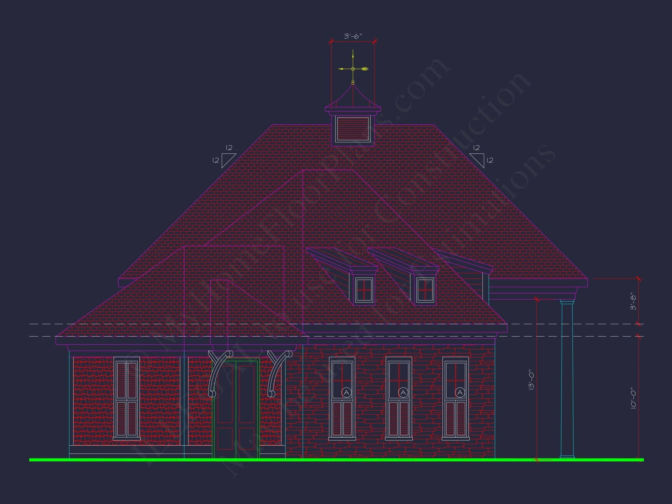 19-CLUBHOUSE - 94' Wide Clubhouse Floor Plan - Architectural CAD Blueprints 13 94' Wide Clubhouse Floor Plan – Architectural CAD Blueprints
