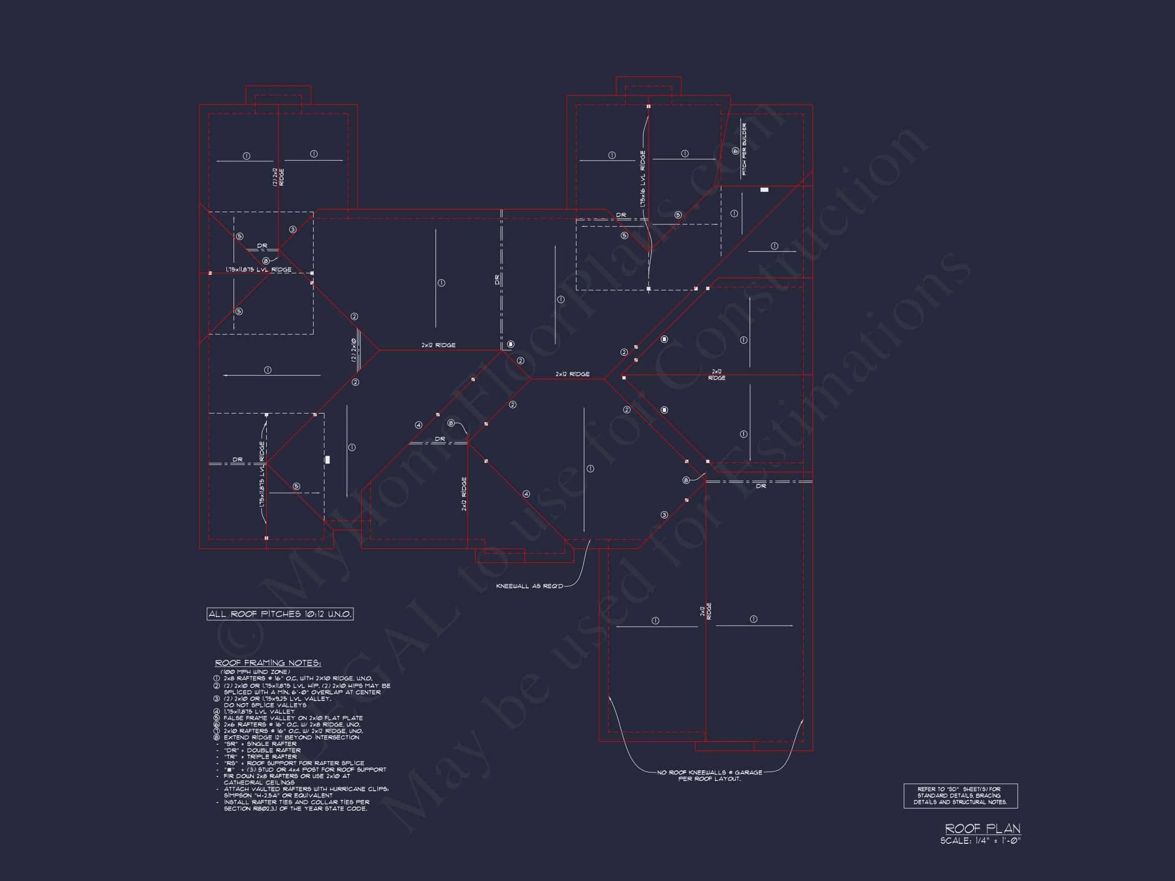 16-1346 HOUSE PLAN - House Plan and Blueprint: Functional Design with CAD and Architecture 3 Functional 2-Story House Plan with Modern Blueprint Design
