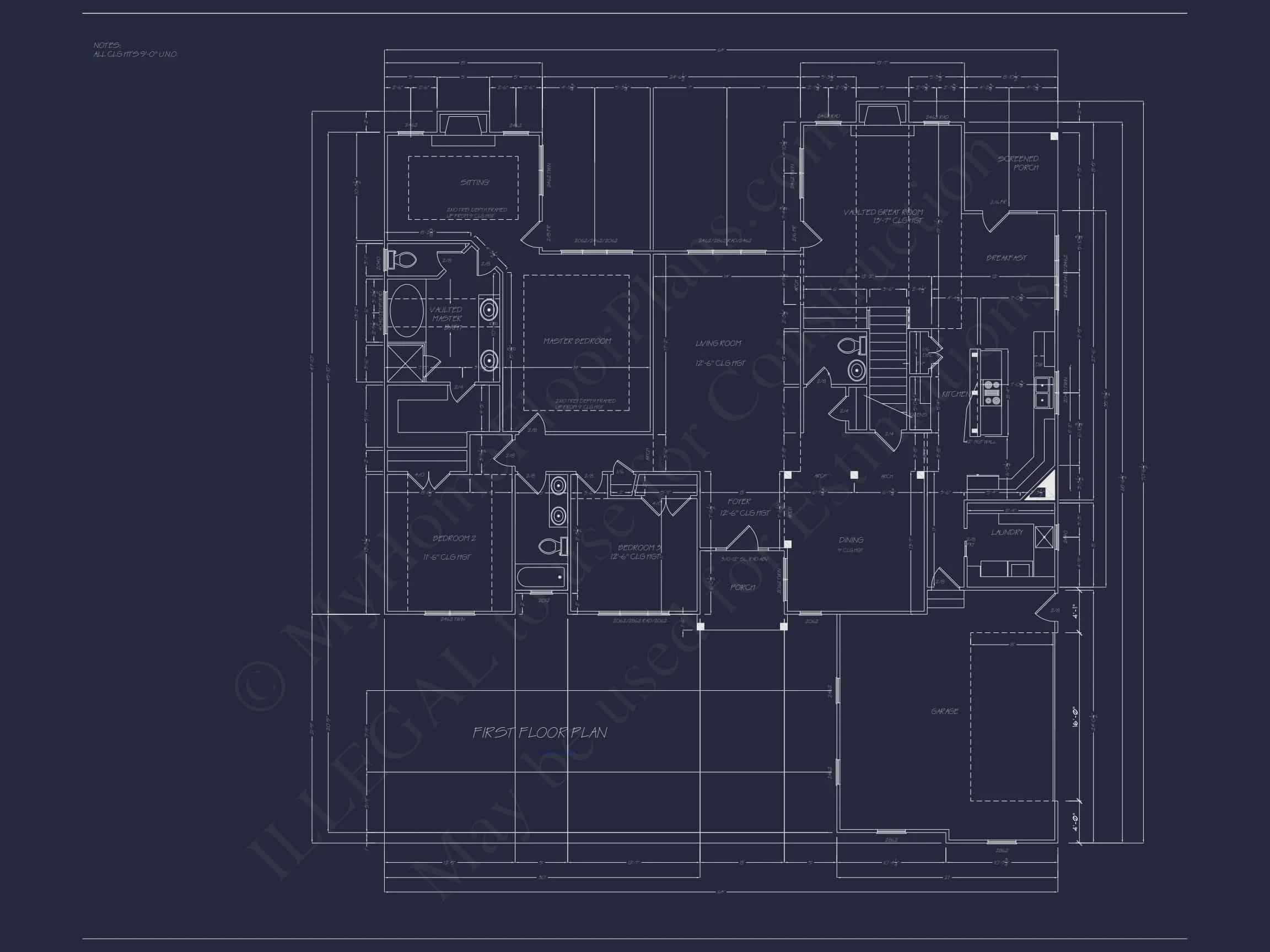 16-1346 HOUSE PLAN - House Plan and Blueprint: Functional Design with CAD and Architecture 8 Functional 2-Story House Plan with Modern Blueprint Design