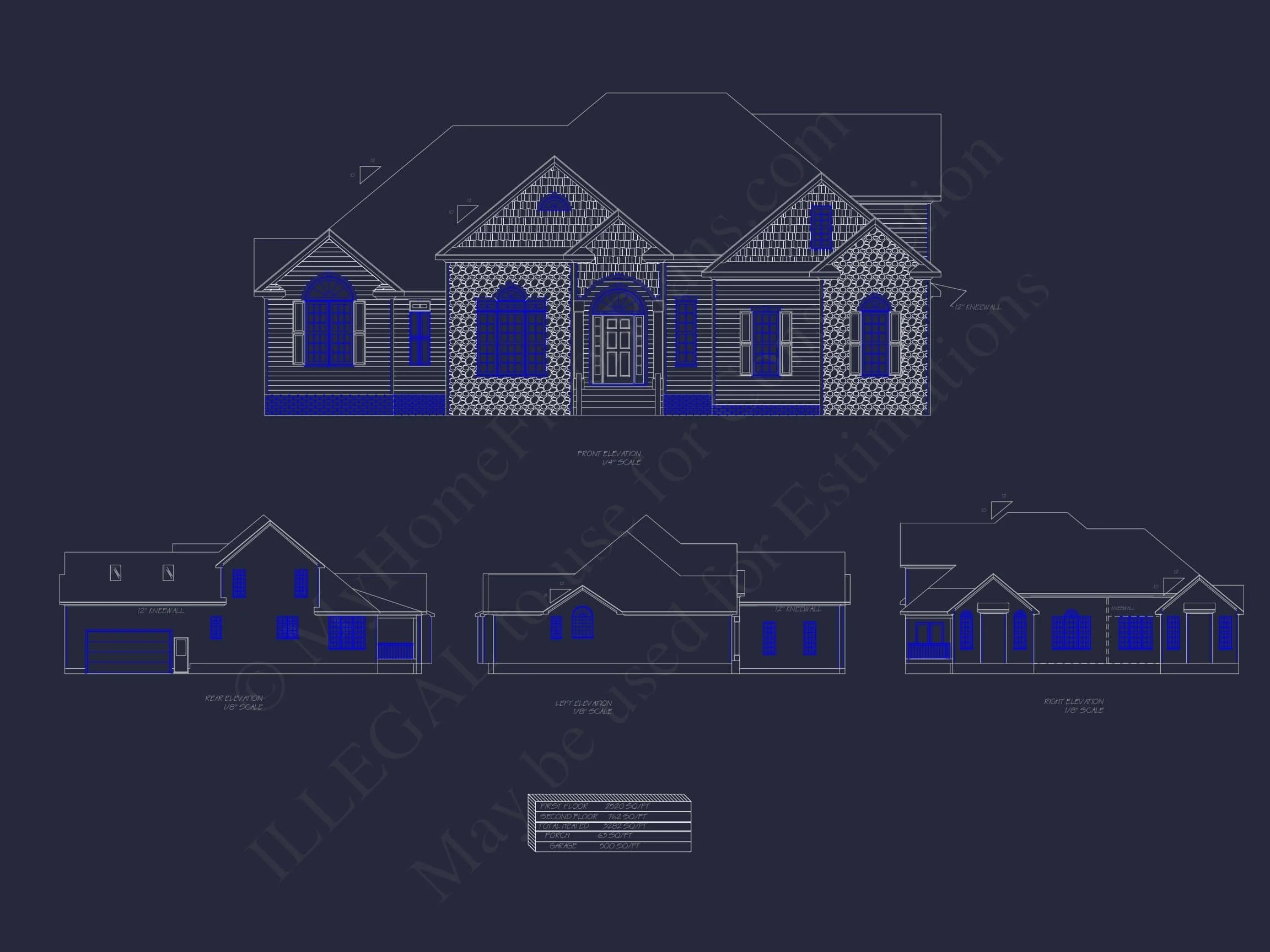 16-1346 HOUSE PLAN - House Plan and Blueprint: Functional Design with CAD and Architecture 2 Functional 2-Story House Plan with Modern Blueprint Design
