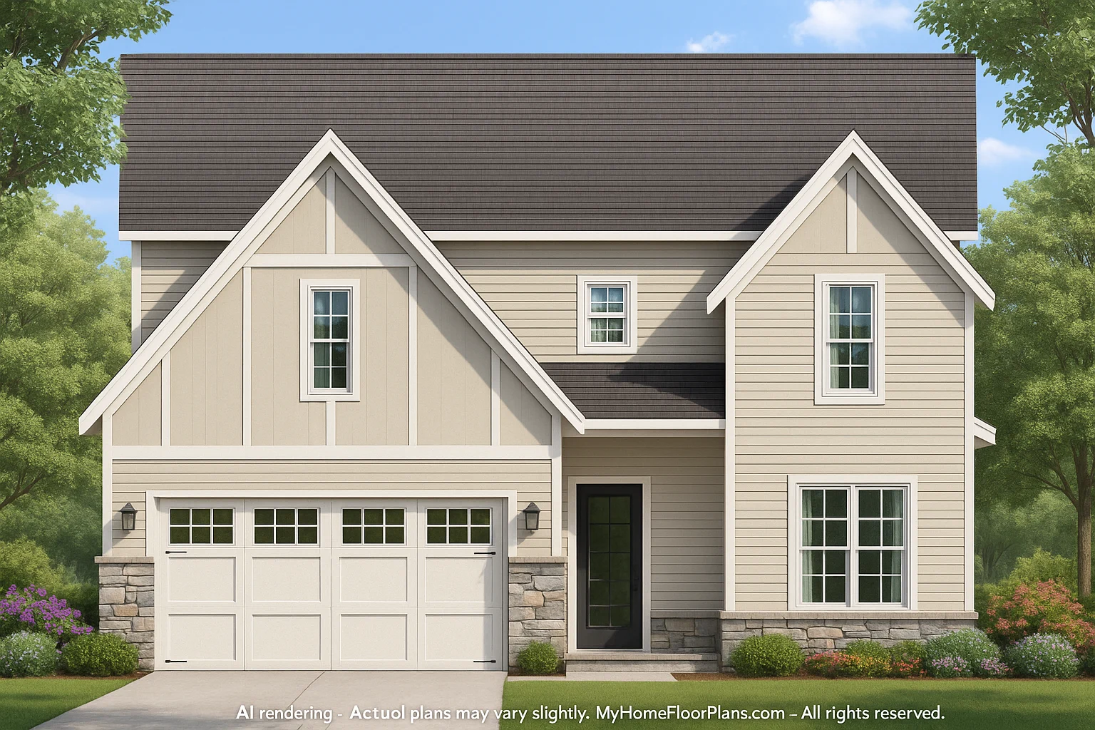 17-1718 HOUSE PLAN - Modern Farmhouse Floor Plan with CAD Designs & Features 2 IMPORTANT Make the house as realistic as possible, landscape orientation, and display entire house. Do not off right or left side of house!
