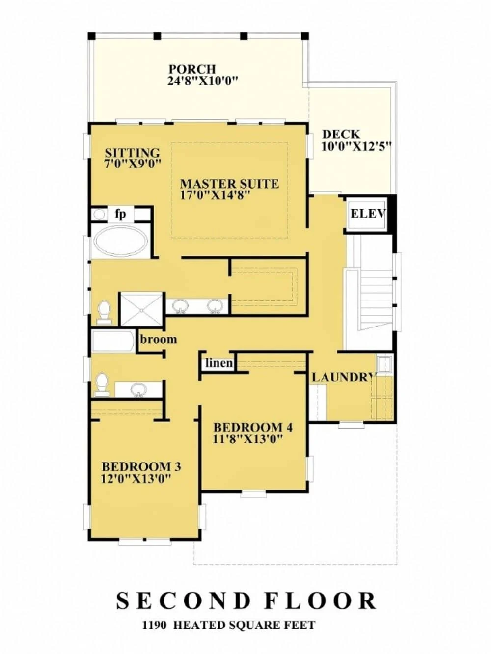 18-1726 HOUSE PLAN - Coastal House Plan with 4 Bedrooms, 3 Baths & CAD Designs 8 Coastal Home Plan with 4 Bedrooms, 3 Baths & CAD Designs