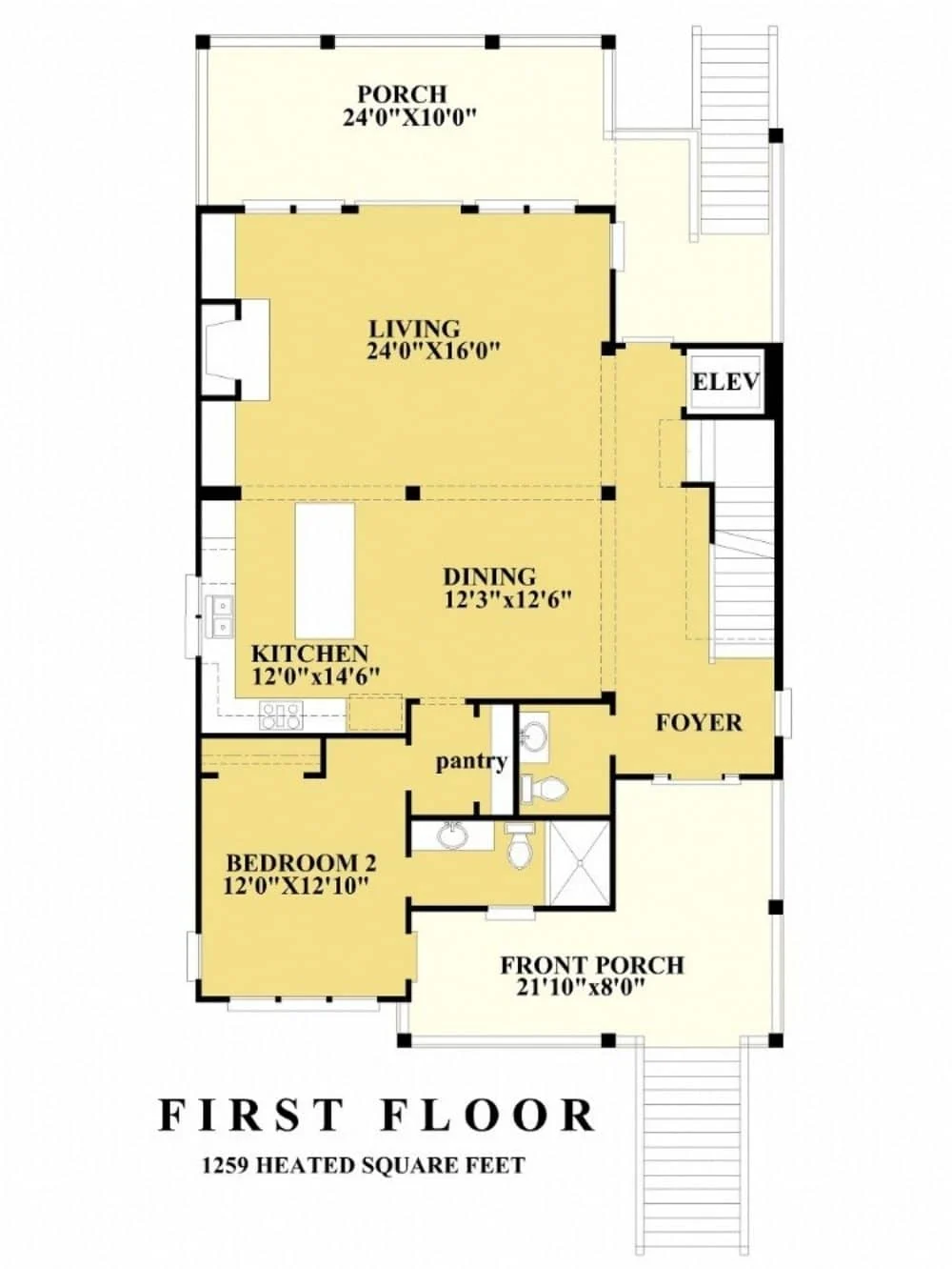 18-1726 HOUSE PLAN - Coastal House Plan with 4 Bedrooms, 3 Baths & CAD Designs 7 Coastal Home Plan with 4 Bedrooms, 3 Baths & CAD Designs