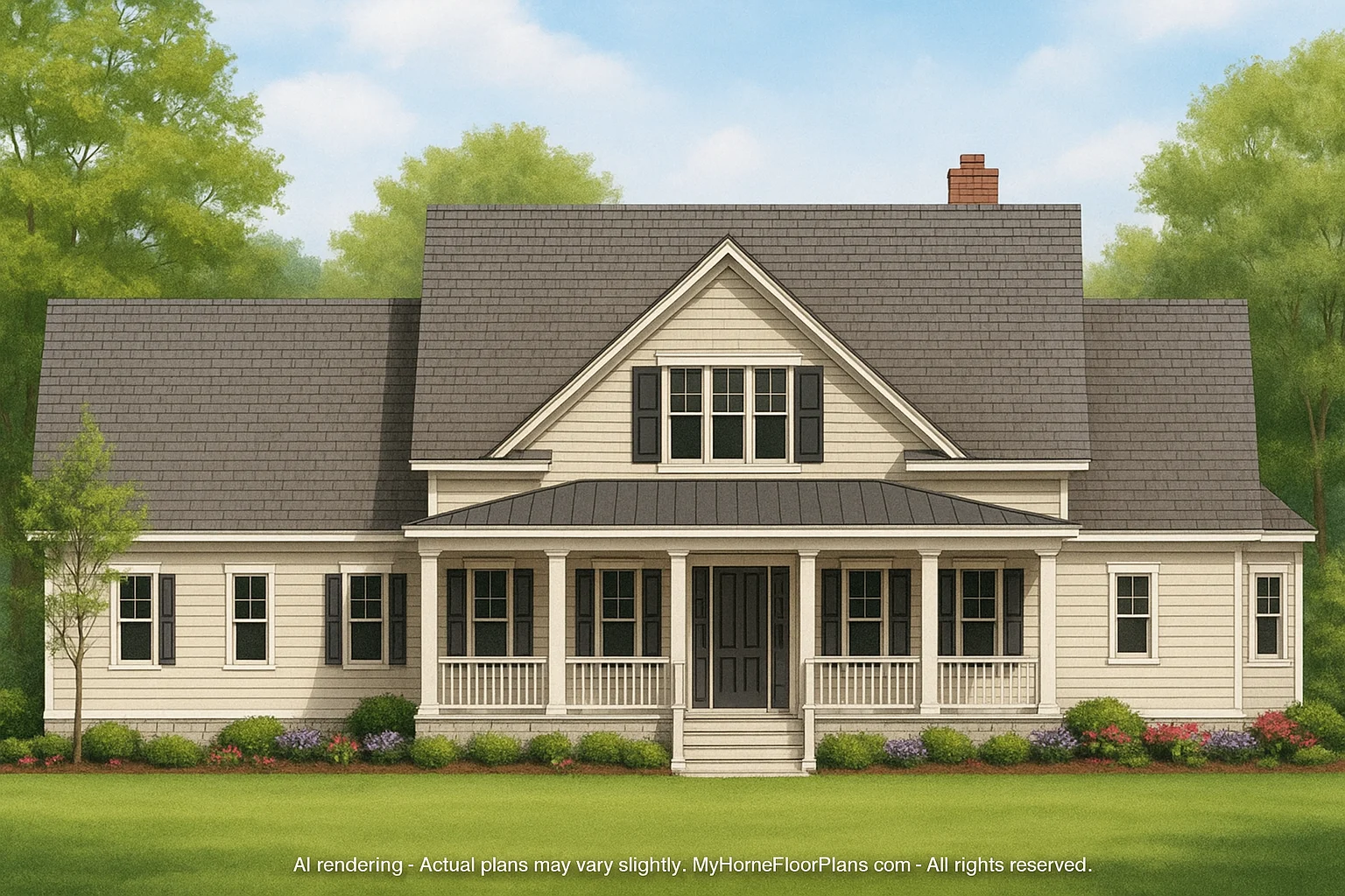 17-1397 HOUSE PLAN - Spacious House CAD Floor Plan with Custom Architectural Designs 2 IMPORTANT Make the house as realistic as possible, landscape orientation, and display entire house. Do not cut off right or left side of house!