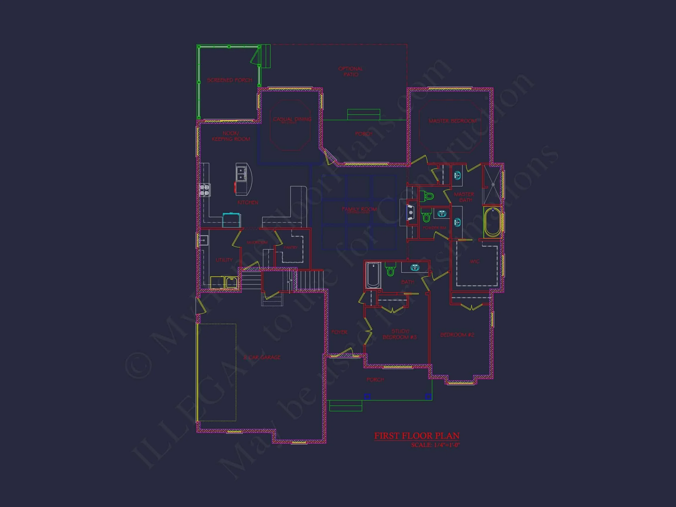 14-1431 HOUSE PLAN - Craftsman House Plan with Bonus Room and 3 Bedrooms 6 Craftsman Home Plan with Bonus Room and 3 Bedrooms