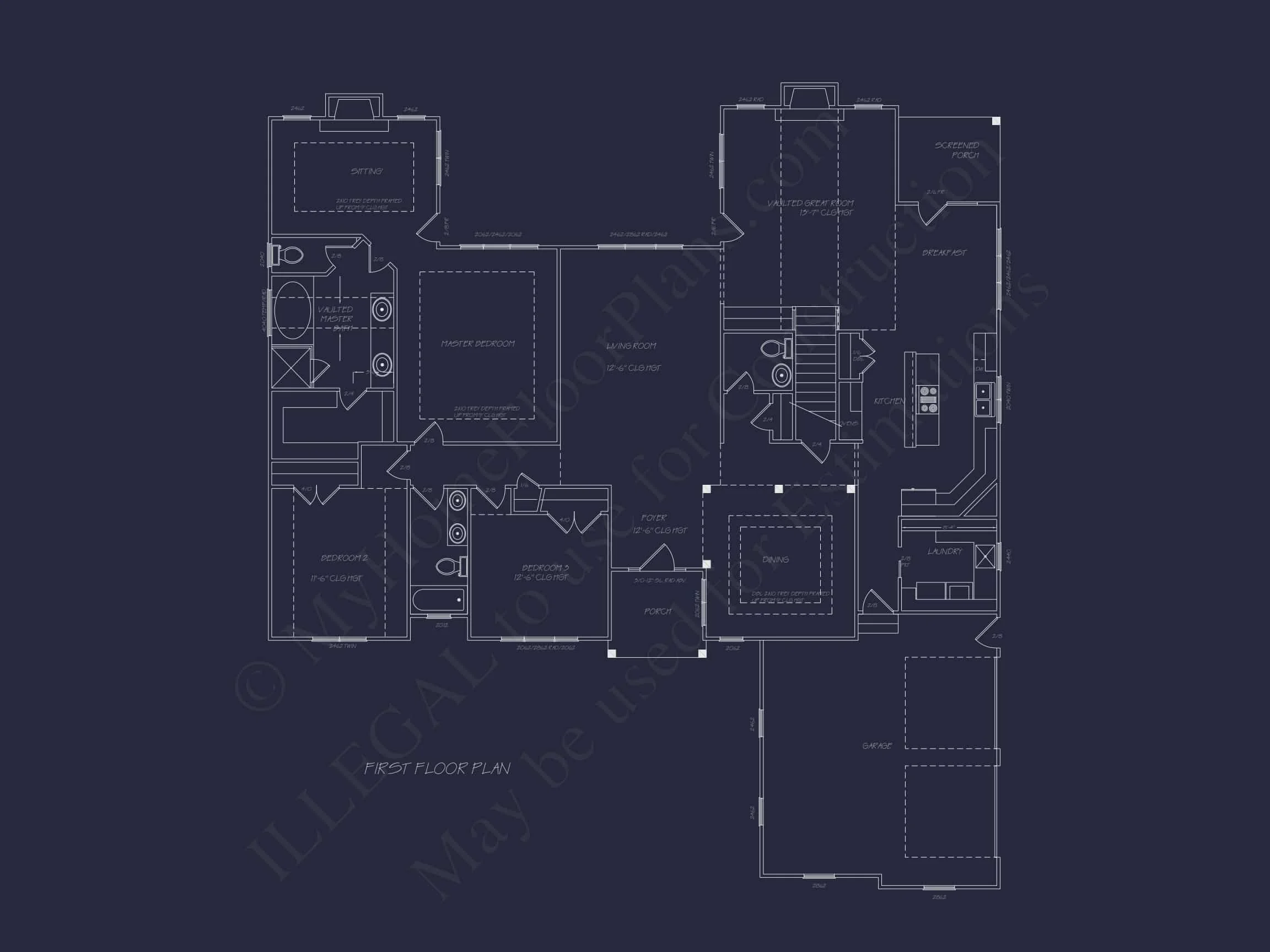 9-WRIGHT HOUSE PLAN - Traditional Craftsman House Plan - 2520 Sq. Ft., 2 Stories, 3 Bedrooms 3 Traditional Craftsman Home Plan – 2,520 Sq. Ft. with Vaulted Ceilings & Open Layout