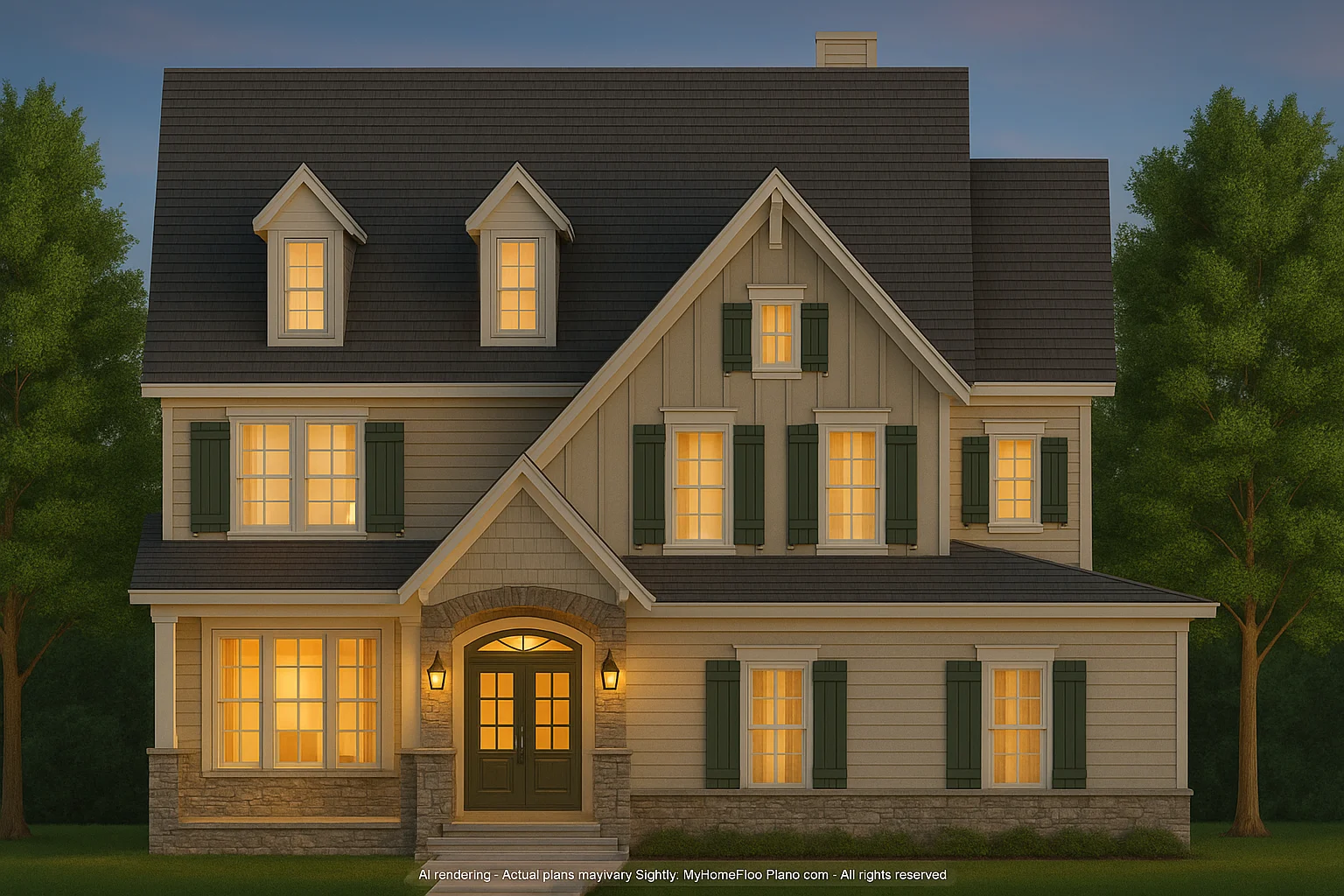 14-1396 HOUSE PLAN - Versatile House Plan with CAD Designs and Bonus Features 2 Versatile 2-Story House Plan with Craftsman Charm & Bonus Features