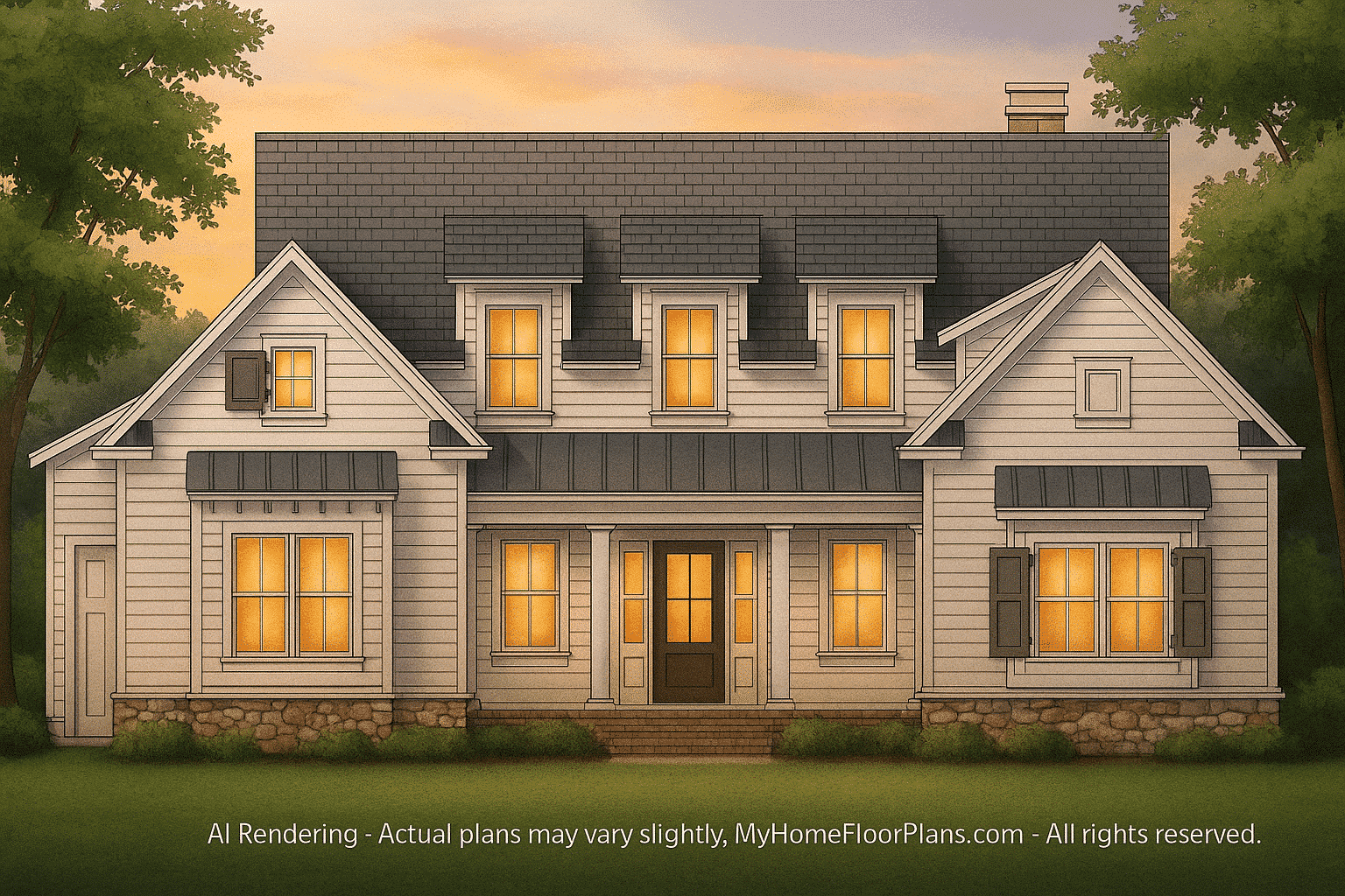 20-1500 HOUSE PLAN - Modern Craftsman House Plan with Spacious Layout and CAD Blueprint 2 Modern Craftsman Home Plan with Spacious Layout and CAD Blueprint