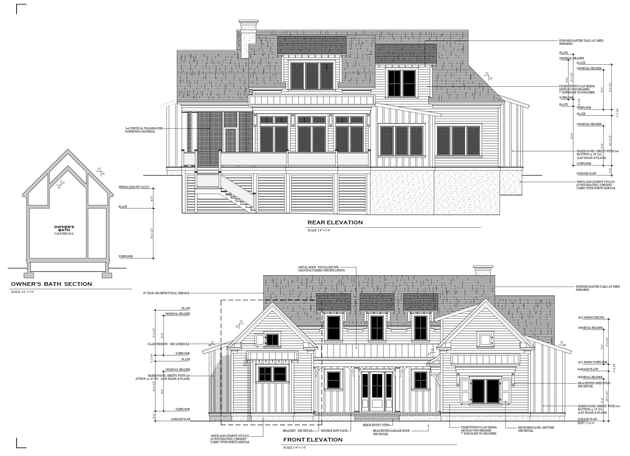 20-1500 HOUSE PLAN - Modern Craftsman House Plan with Spacious Layout and CAD Blueprint 3 20-1500 HOME PLAN