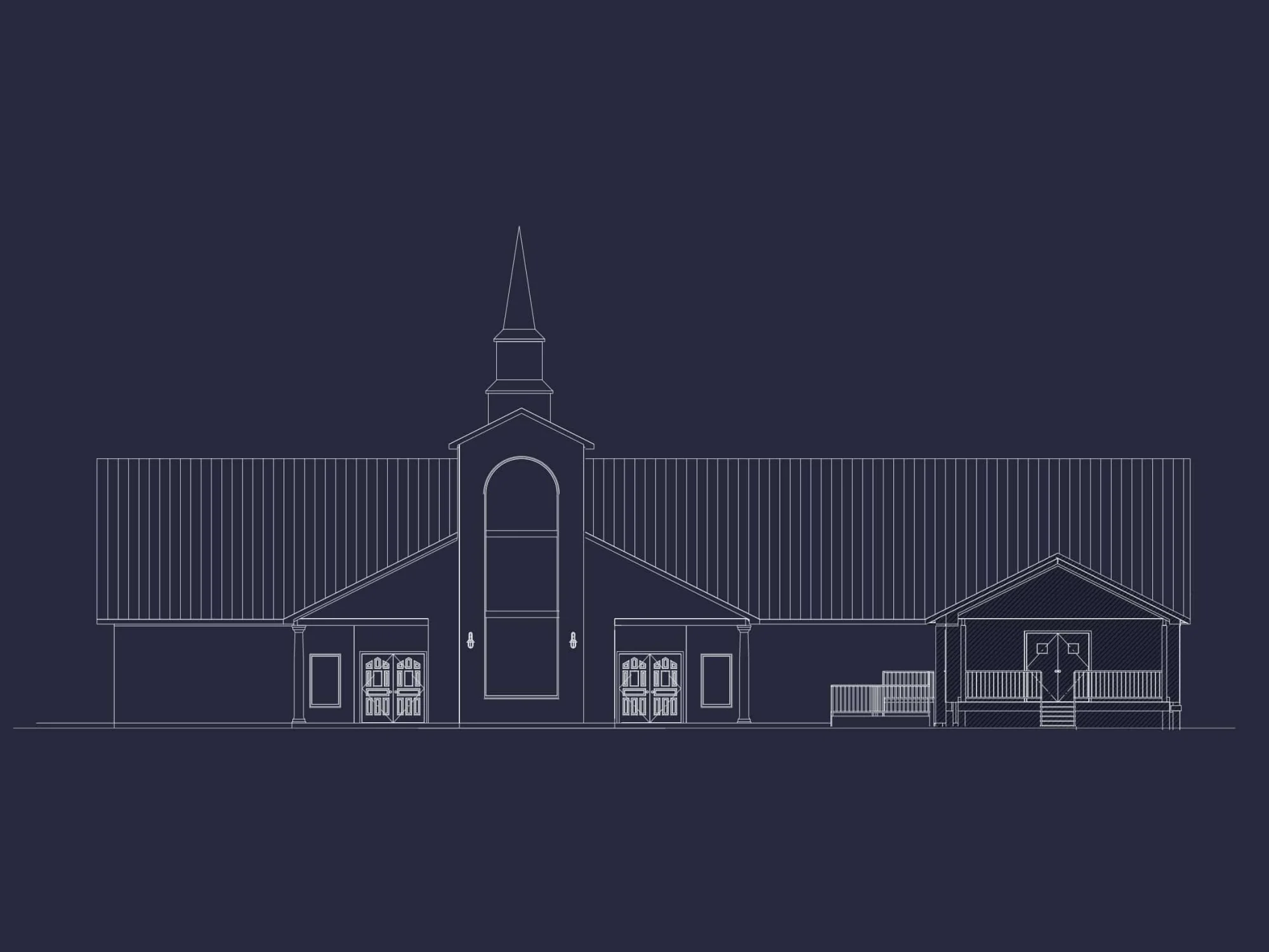 Beautiful Church Floor Plan with Traditional Architecture & Functional Layout